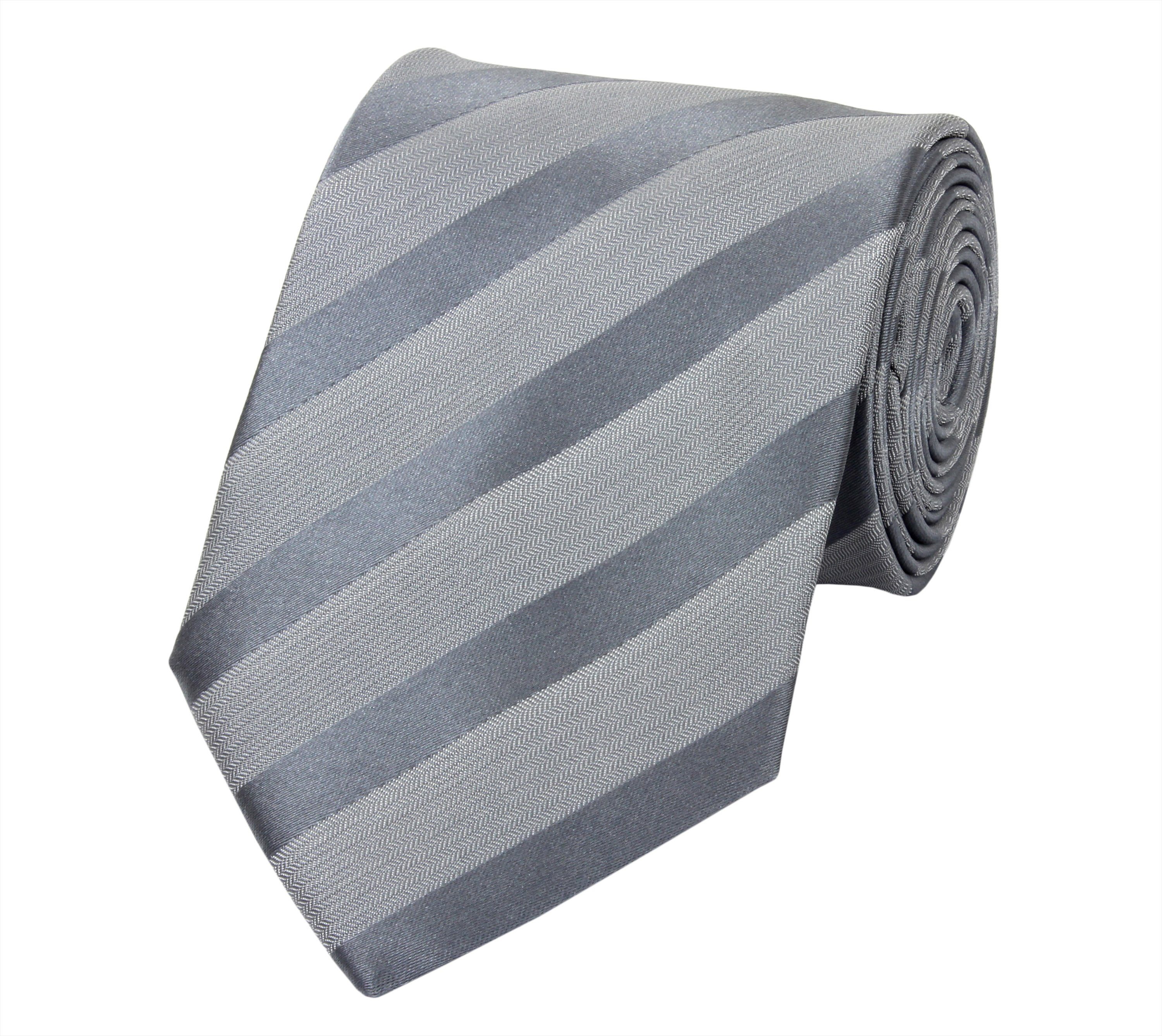 Fabio Farini Krawatte Graue Herren Krawatten - klassische Männer Schlipse i günstig online kaufen