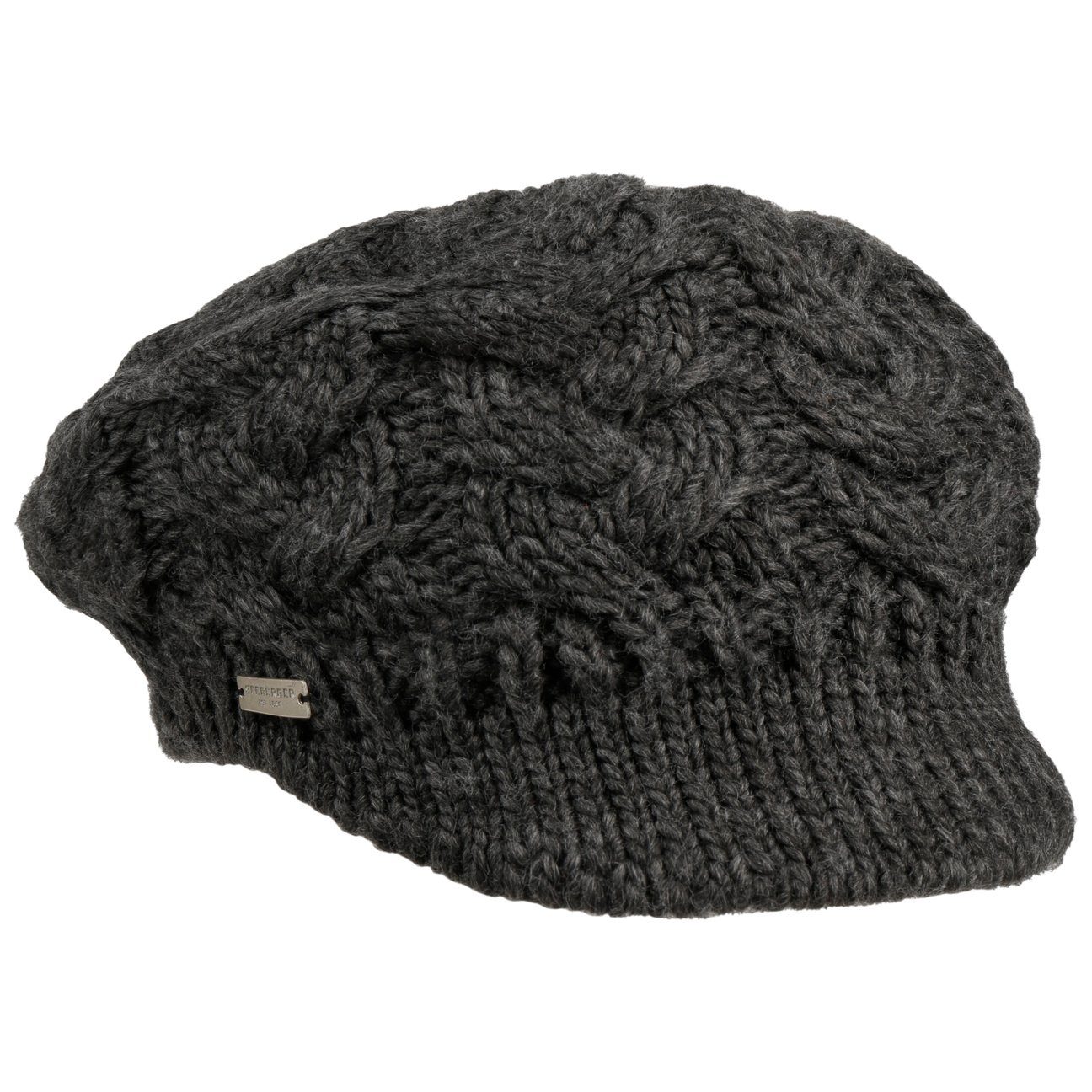 Seeberger Ballonmütze (1-St) Strickmütze mit Schirm