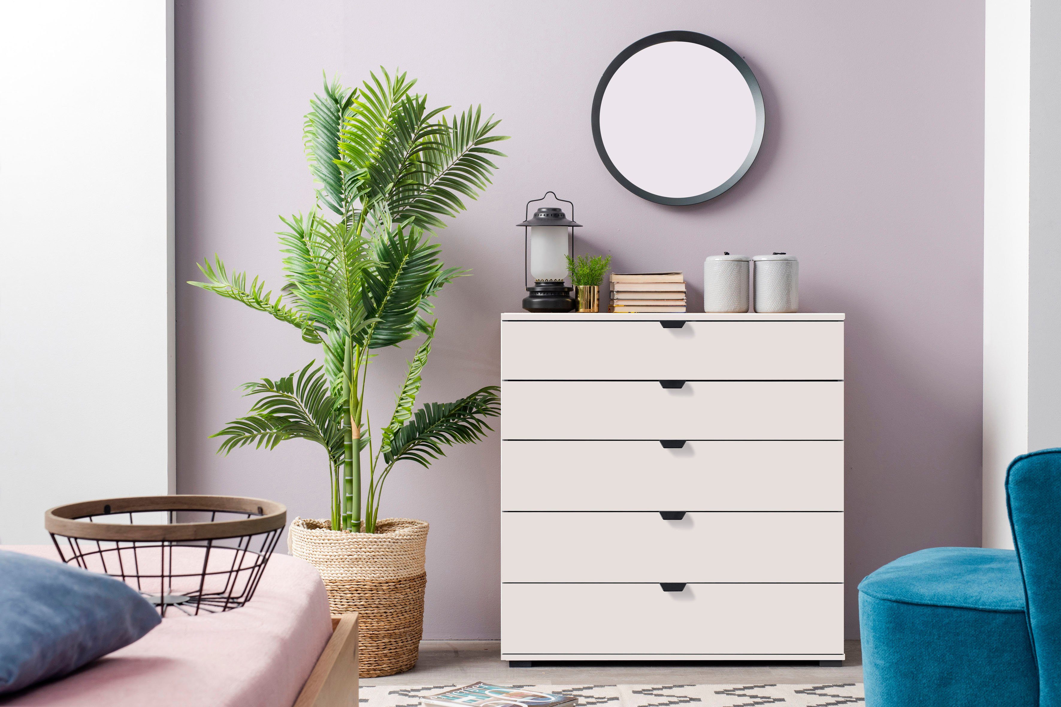 INOSIGN Sideboard Duero, Kommode mit 5 Schubkästen, Breite 90 cm günstig online kaufen