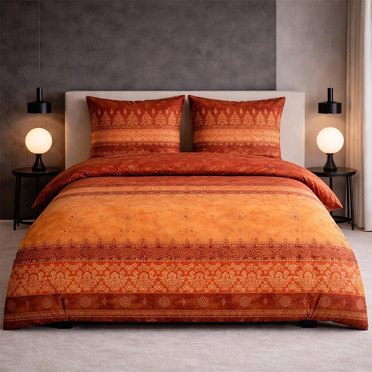 TRAUMSCHLAF Bettwäsche Amara, Mako Satin, 1 teilig, hochwertige Satin Bettwäsche