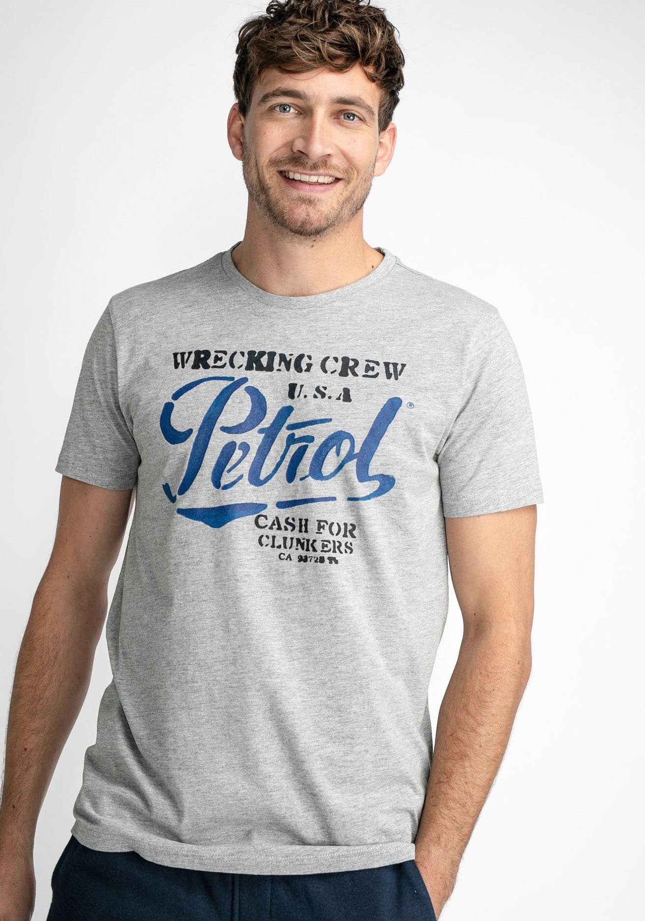 Petrol Industries T-Shirt Classic Mit Print, Print mehrfarbigen