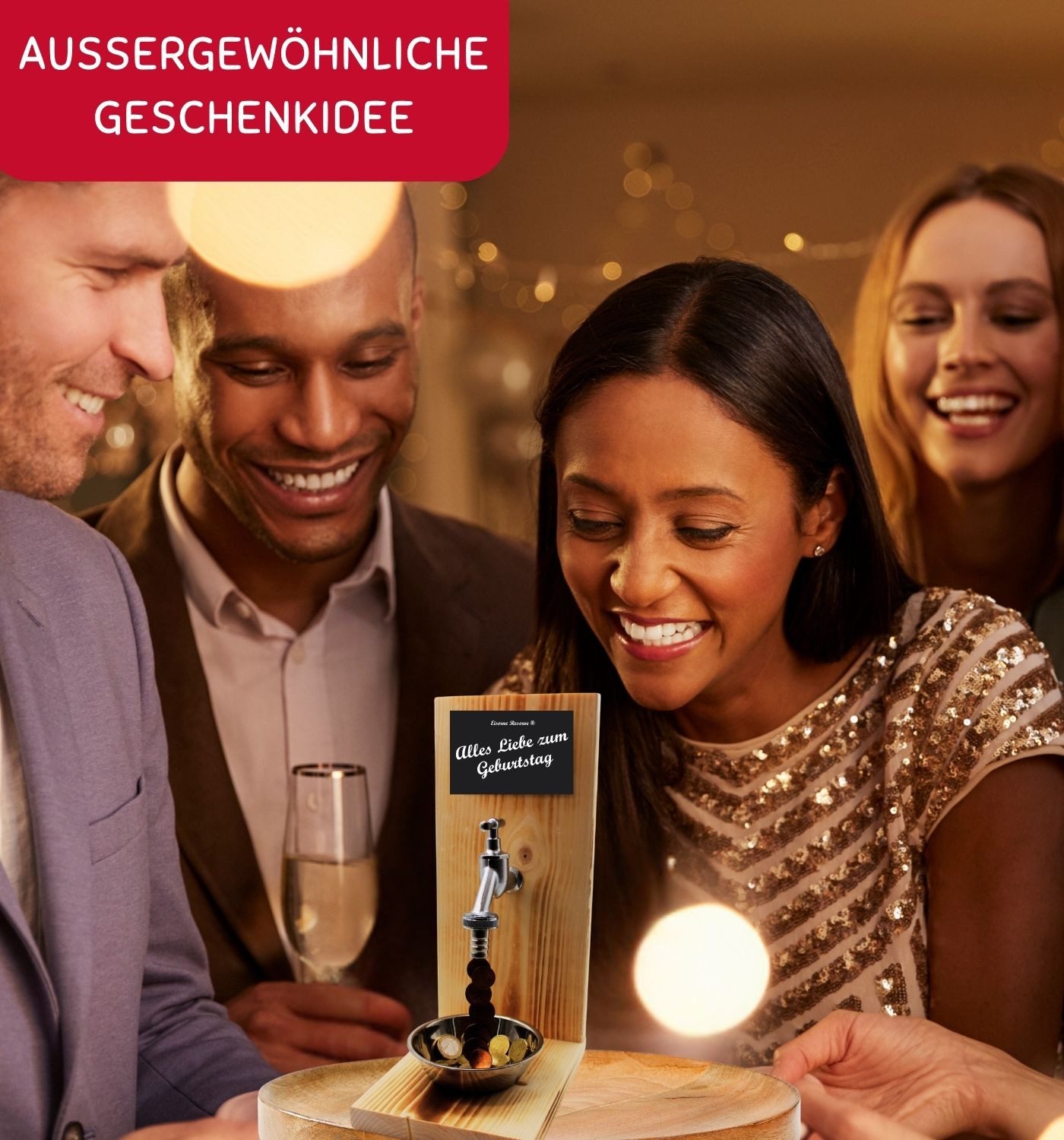 Eiserne Reserve® Geschenkbox Alles Gute zur Hochzeit - Eiserne Reserve Geldhahn - Geburtstag Geldge – Bild 5 von 5