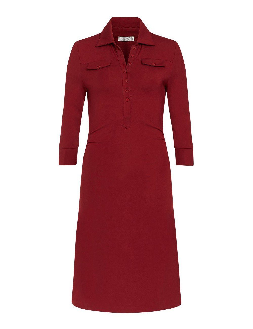 Brigitte burgund Boch Hemdblusenkleid von Millet Stretch-Kleid