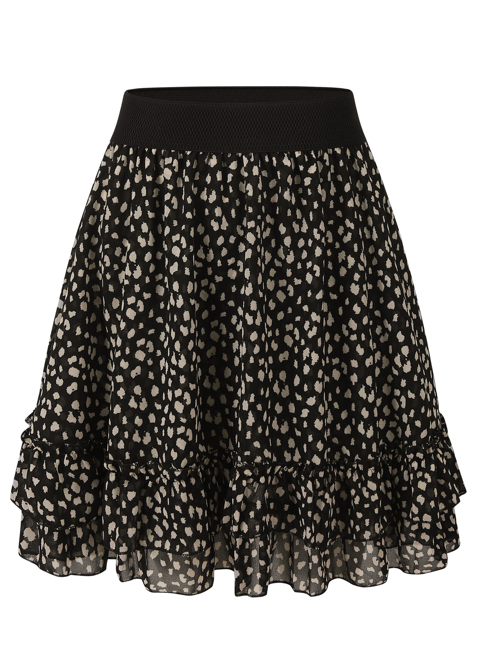 SASSYCLASSY Rüschenrock Rüschenrock Damen kurz in A-Linie mit Volants Minir günstig online kaufen