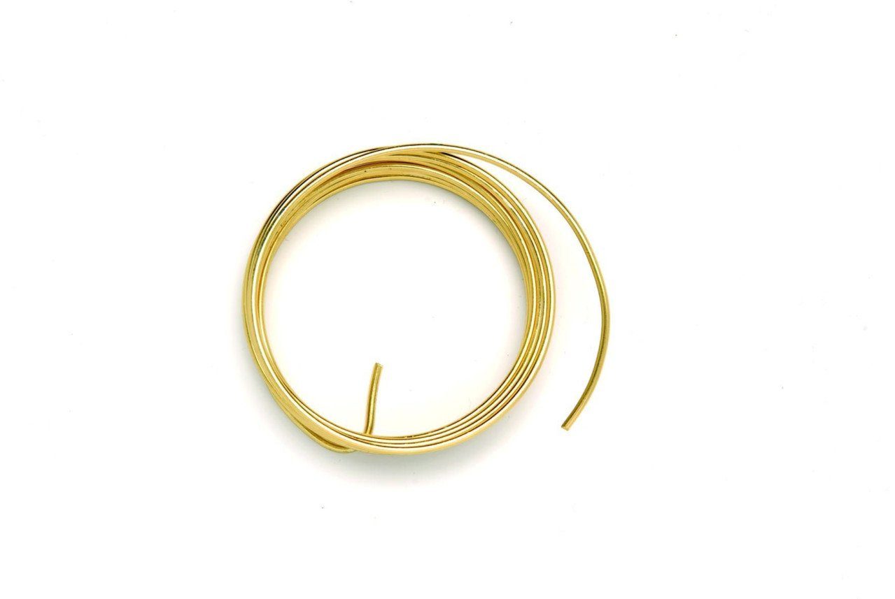 Glorex Draht Glorex Deko Aludraht goldfarben 2 mm, 2 m