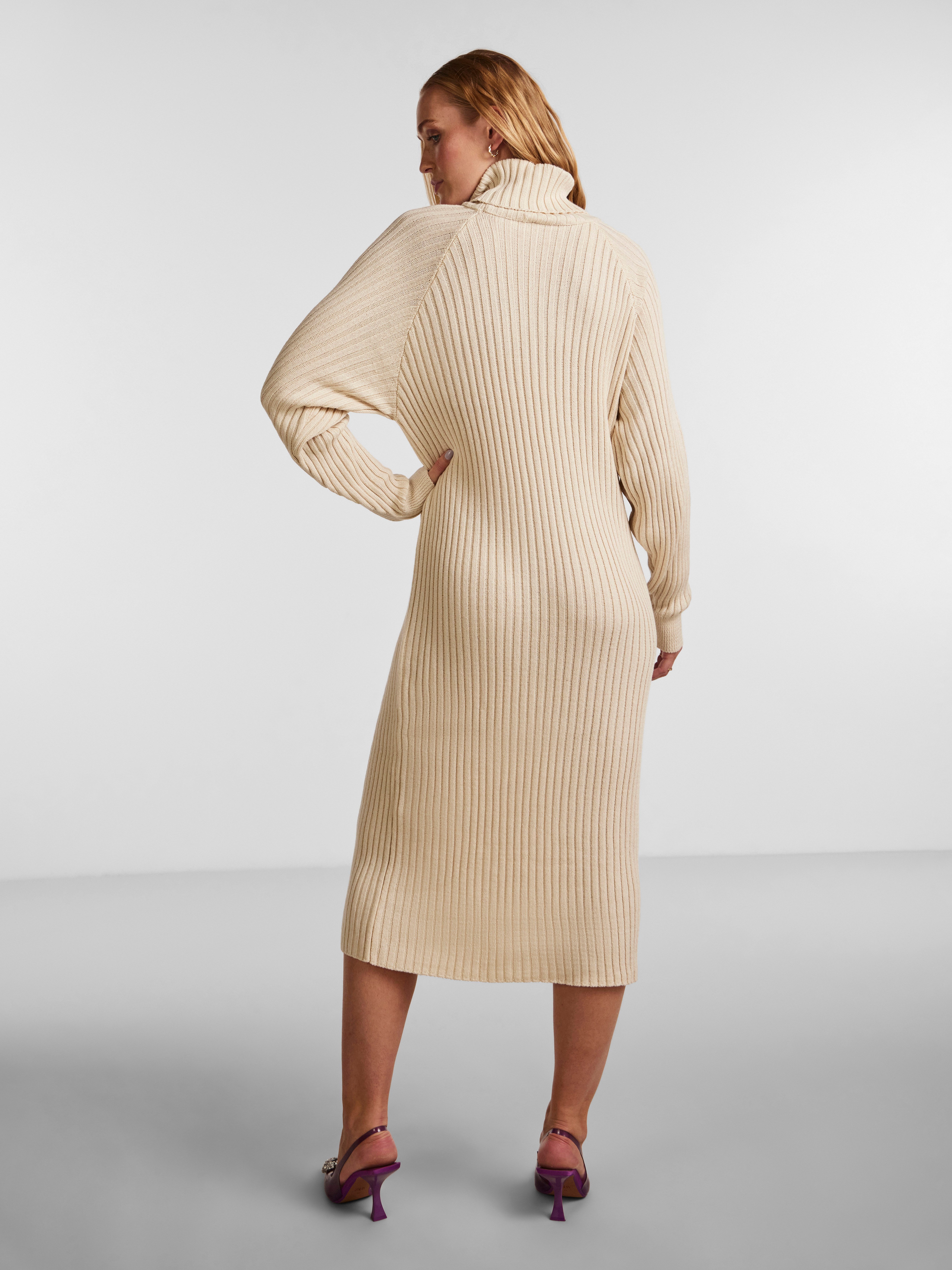 Y.A.S Strickkleid YASMAVI KNIT MIDI ROLLNECK DRESS günstig online kaufen
