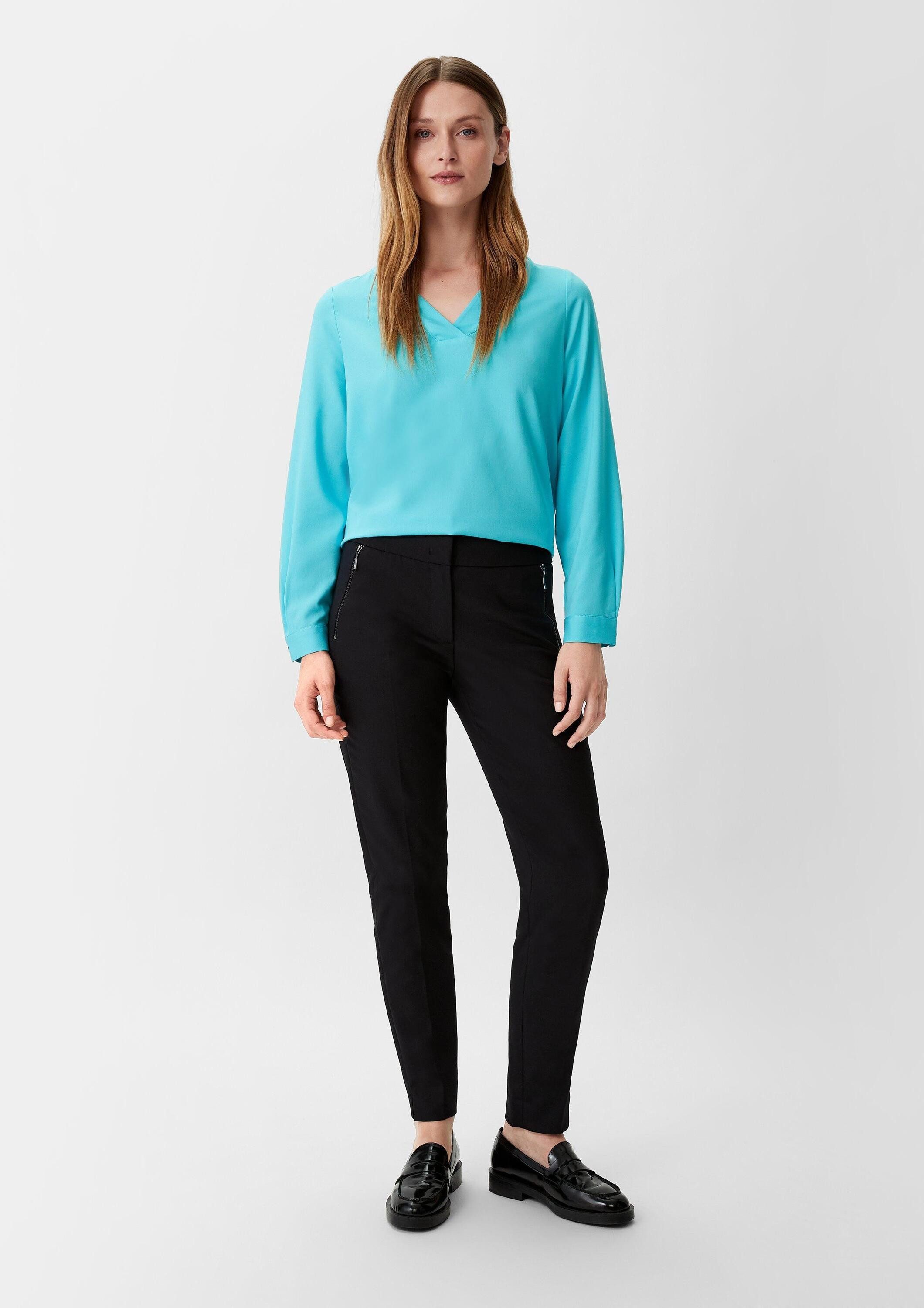 comma Chinos Hose Regular: Hose mit Bügelfalten günstig online kaufen