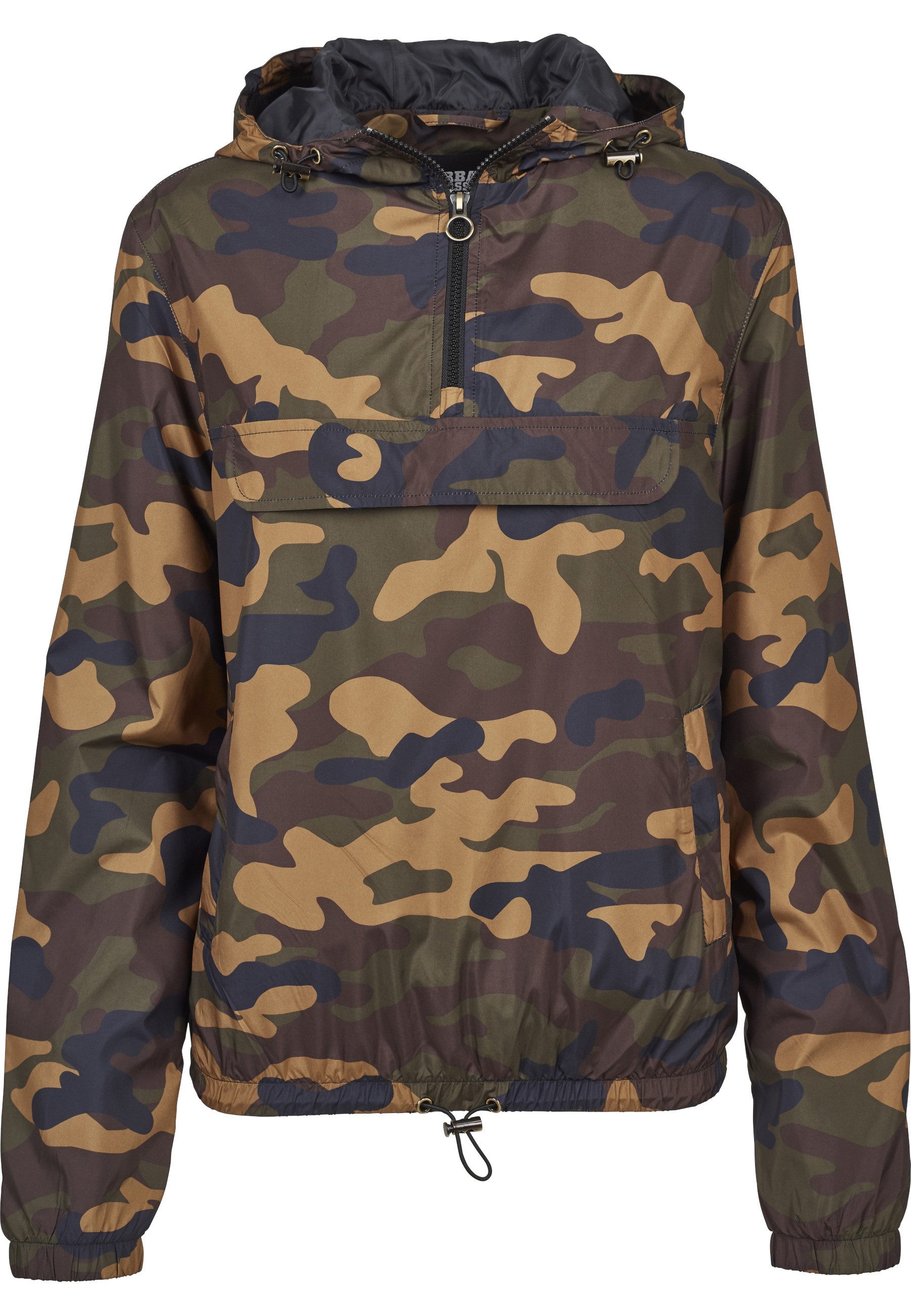 URBAN CLASSICS Outdoorjacke Urban Classics Damen Ladies Camo Pull Over Jacket (1-St)