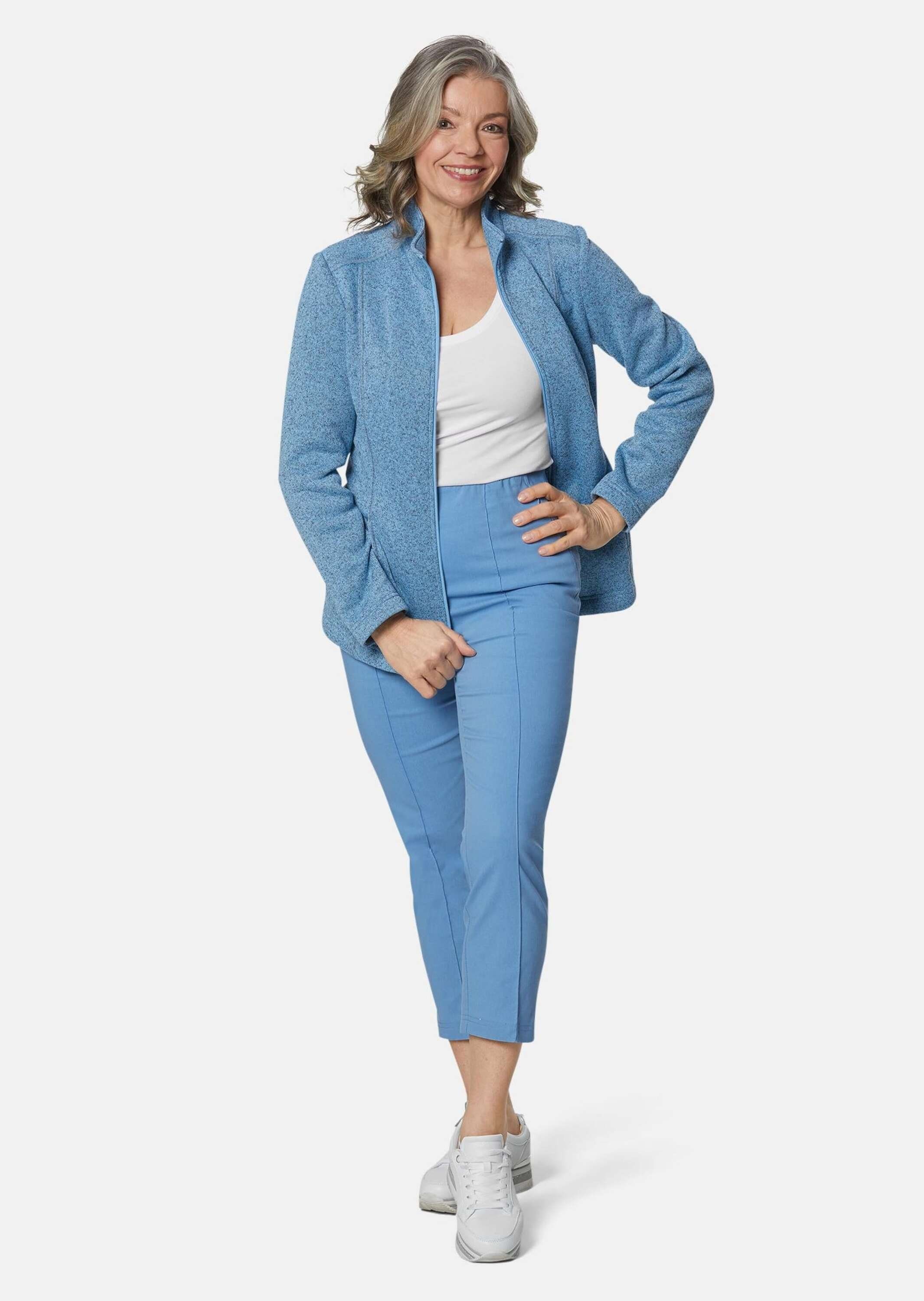 GOLDNER Fleecejacke Kuschelweiche Strickfleece-Jacke Kuschelweiche Innensei günstig online kaufen