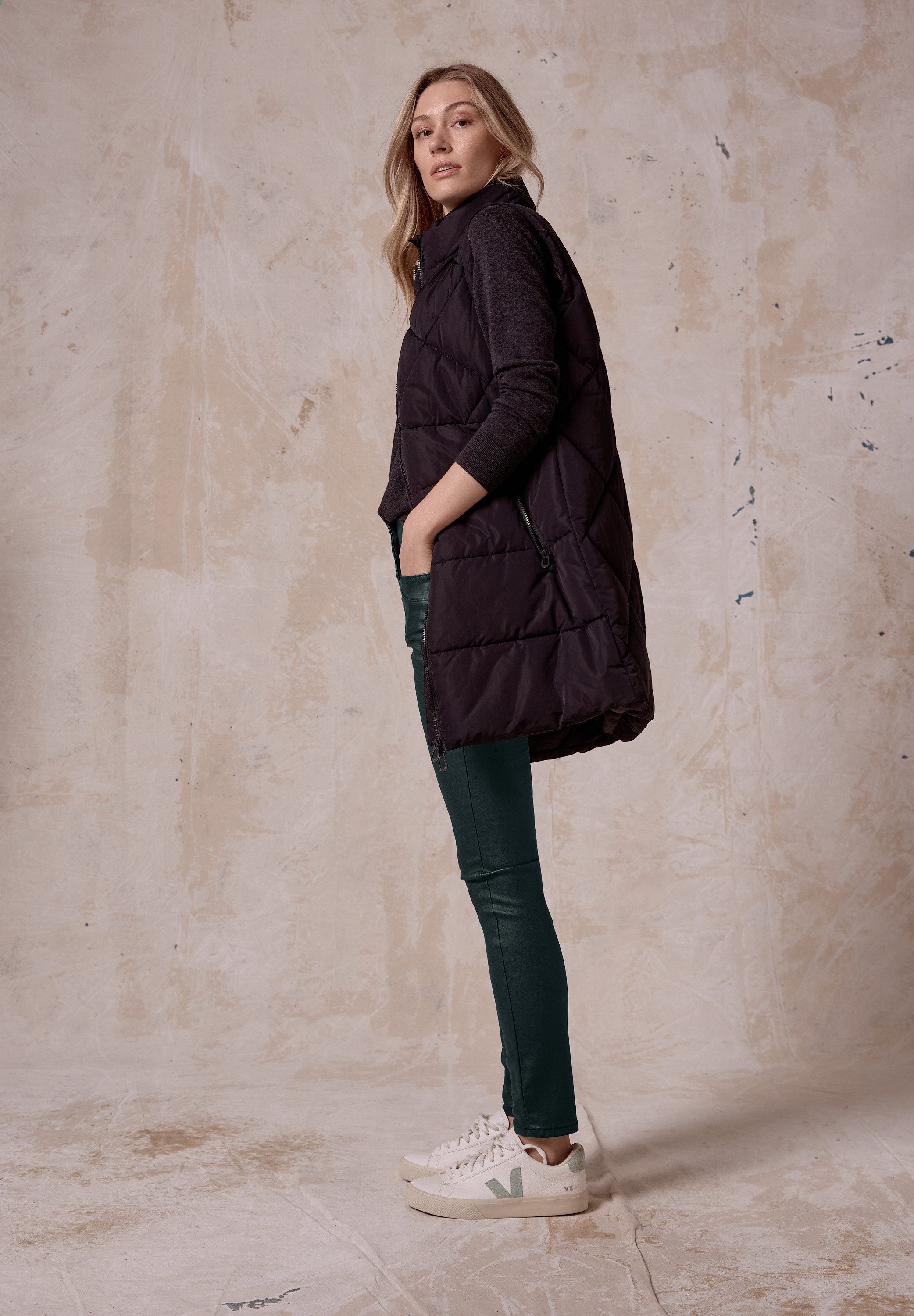 CECIL Lederimitathose SCARLETT im Five-Pocket Style