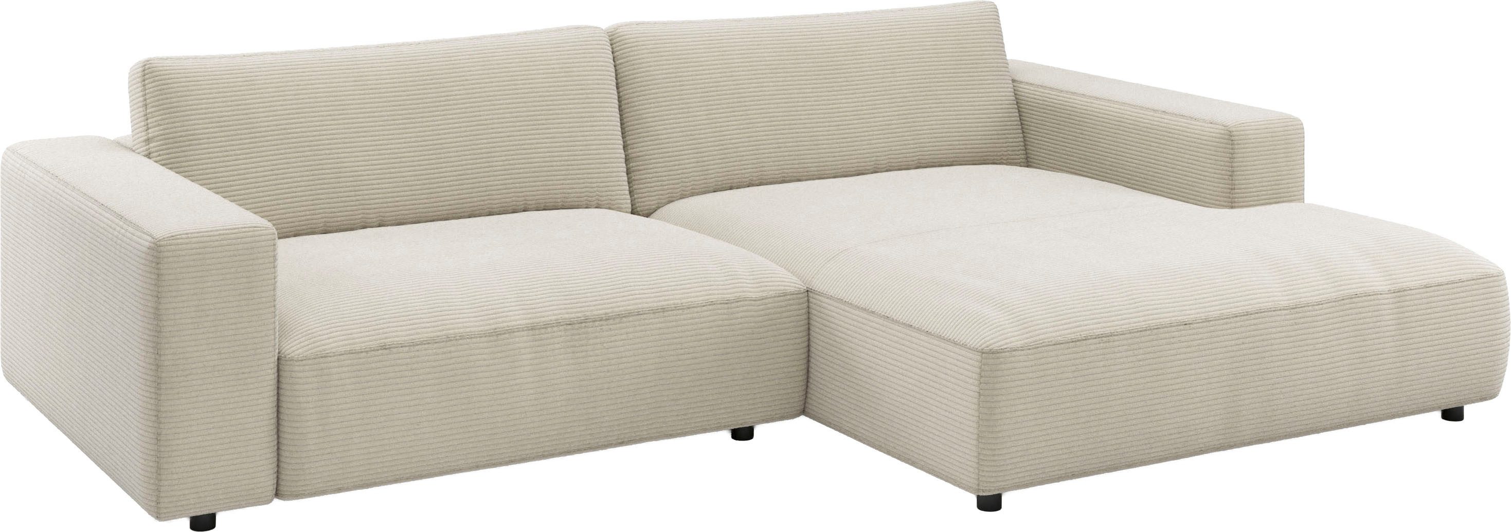 Musterring Ecksofa MR LUCIA, Charakterstarker Lounge-Komfort von Musterring, XXL-Longchair, erstklassige Kammerkissen & zeitloser Look