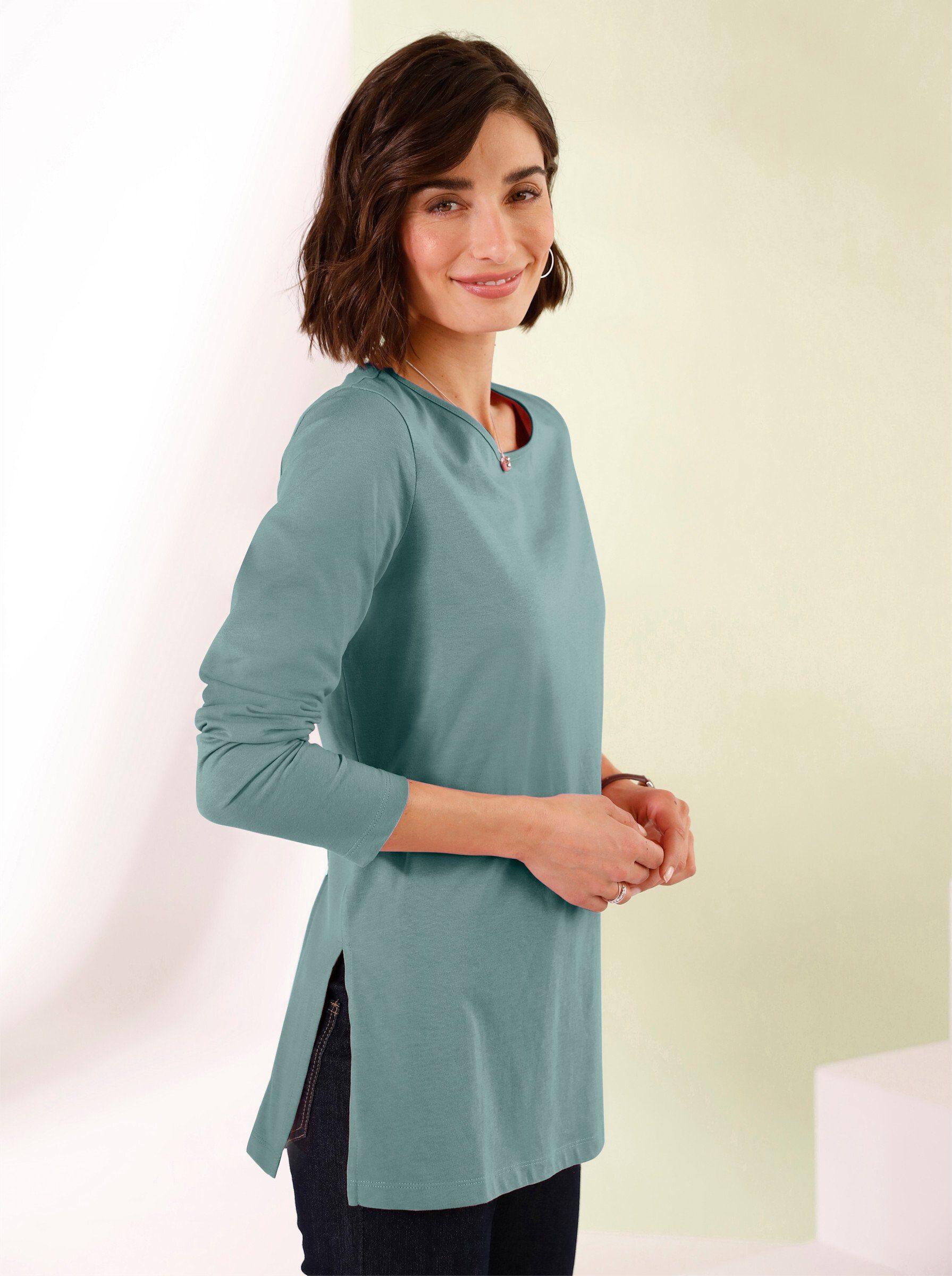 Sieh an! T-Shirt Longshirt Langarm