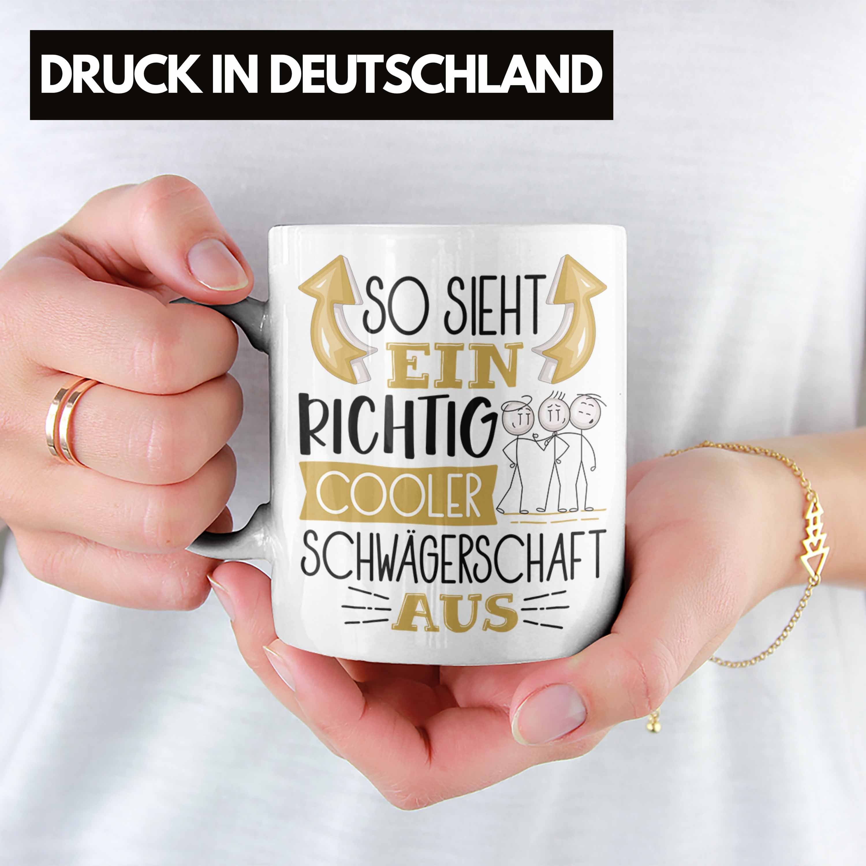 Trendation Tasse So Sieht Ein Geschenk Weiss Richtig Aus Lustige Schwägerschaft Tasse Cooler