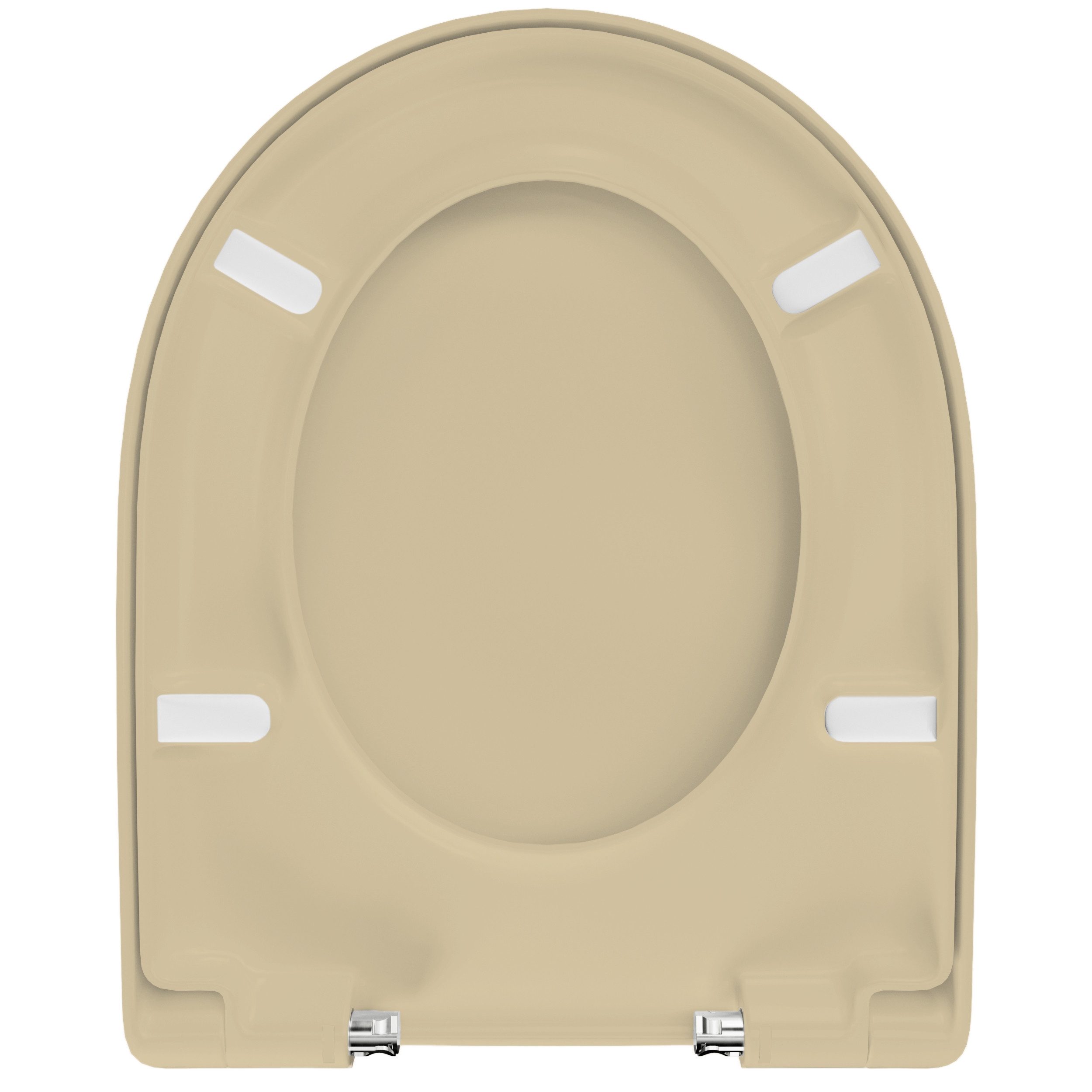 LUVETT WC-Sitz D140 Softclose Absenkautomatik, Duroplast, Geberit Renova Icon, D-Form (Inklusive 3 Befestigungsarten), mit Original SoftClose® Absenkautomatik, Duroplast, WrapOver