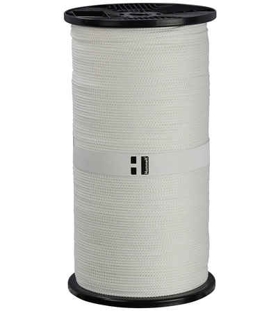 Hummelt® Universal- Polyesterseil Seil (3mm weiß), versch. Längen 100m, 200m, 500m, 1000m, auf Rolle