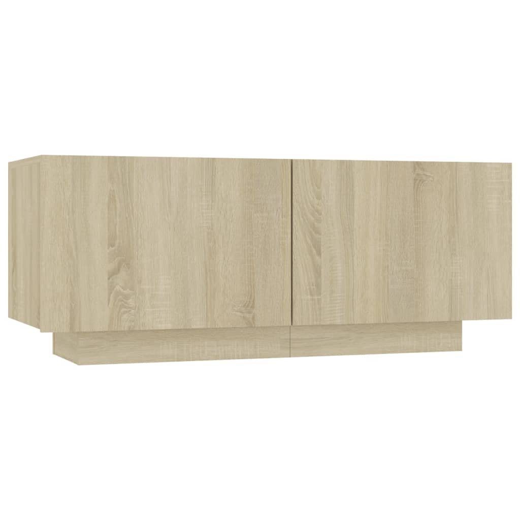 cm furnicato TV-Schrank Sonoma-Eiche 100x35x40 Holzwerkstoff