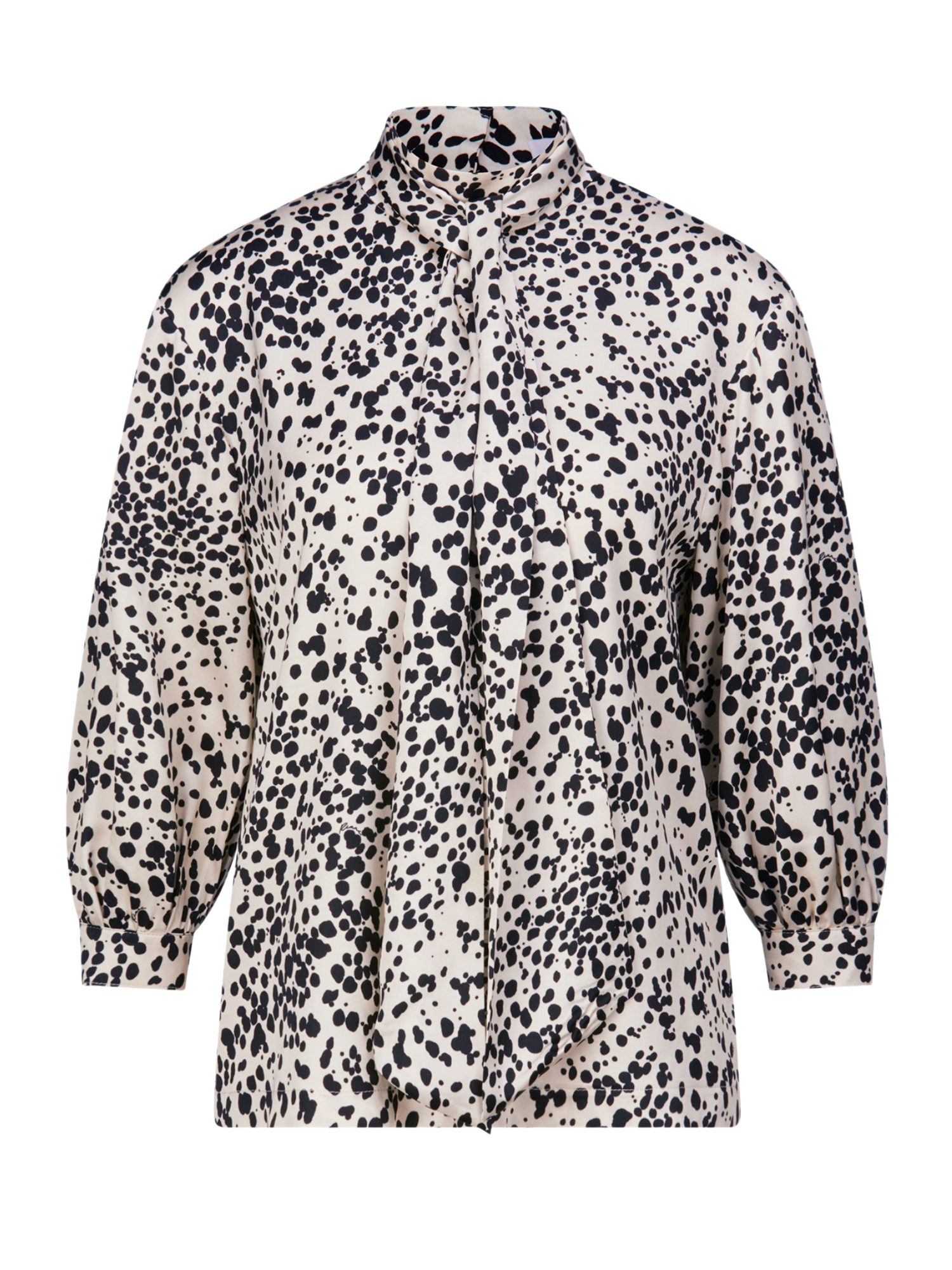 Riani Langarmbluse bunt,Casual,Viskose,Allover-Print,Schluppenkragen,3/4 Arm,Loose Fit
