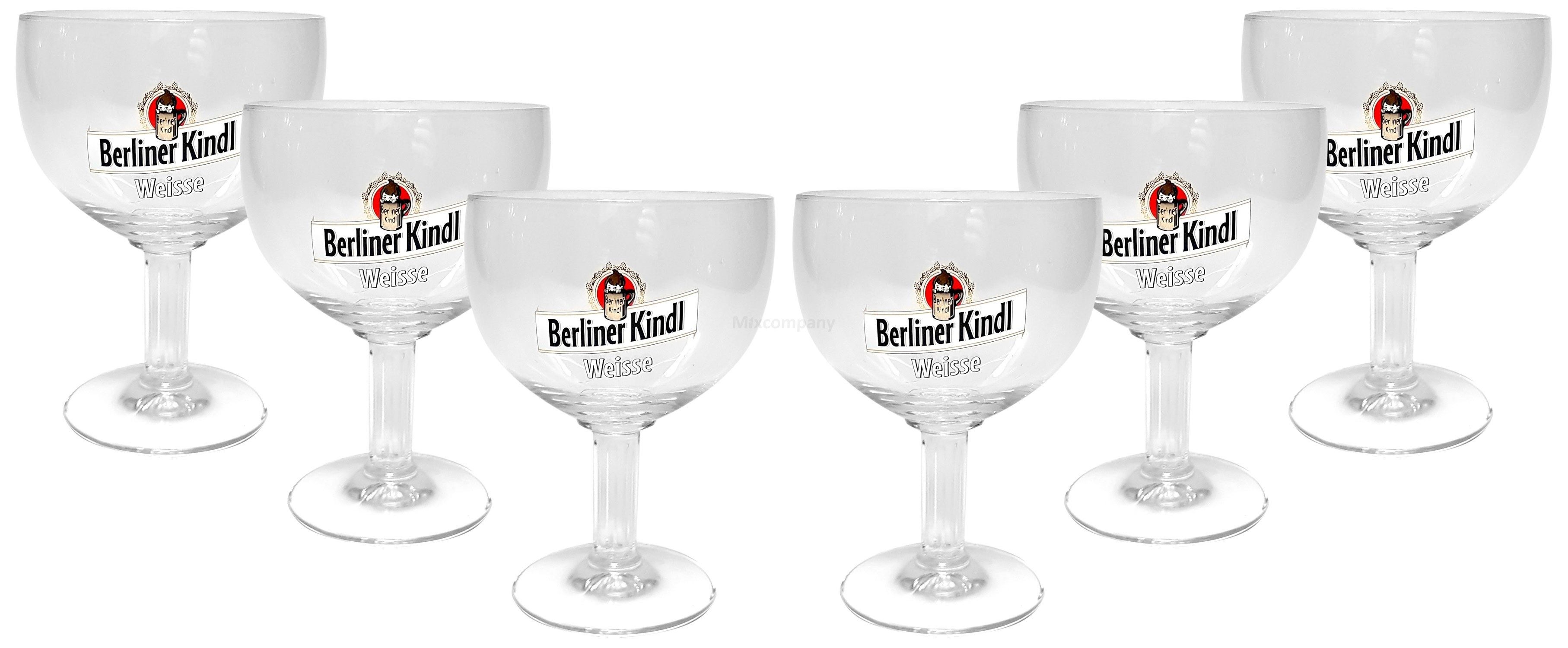 Gläser-Set Berliner Kindl Weisse Gläser-Set - 6 Pokalgläser