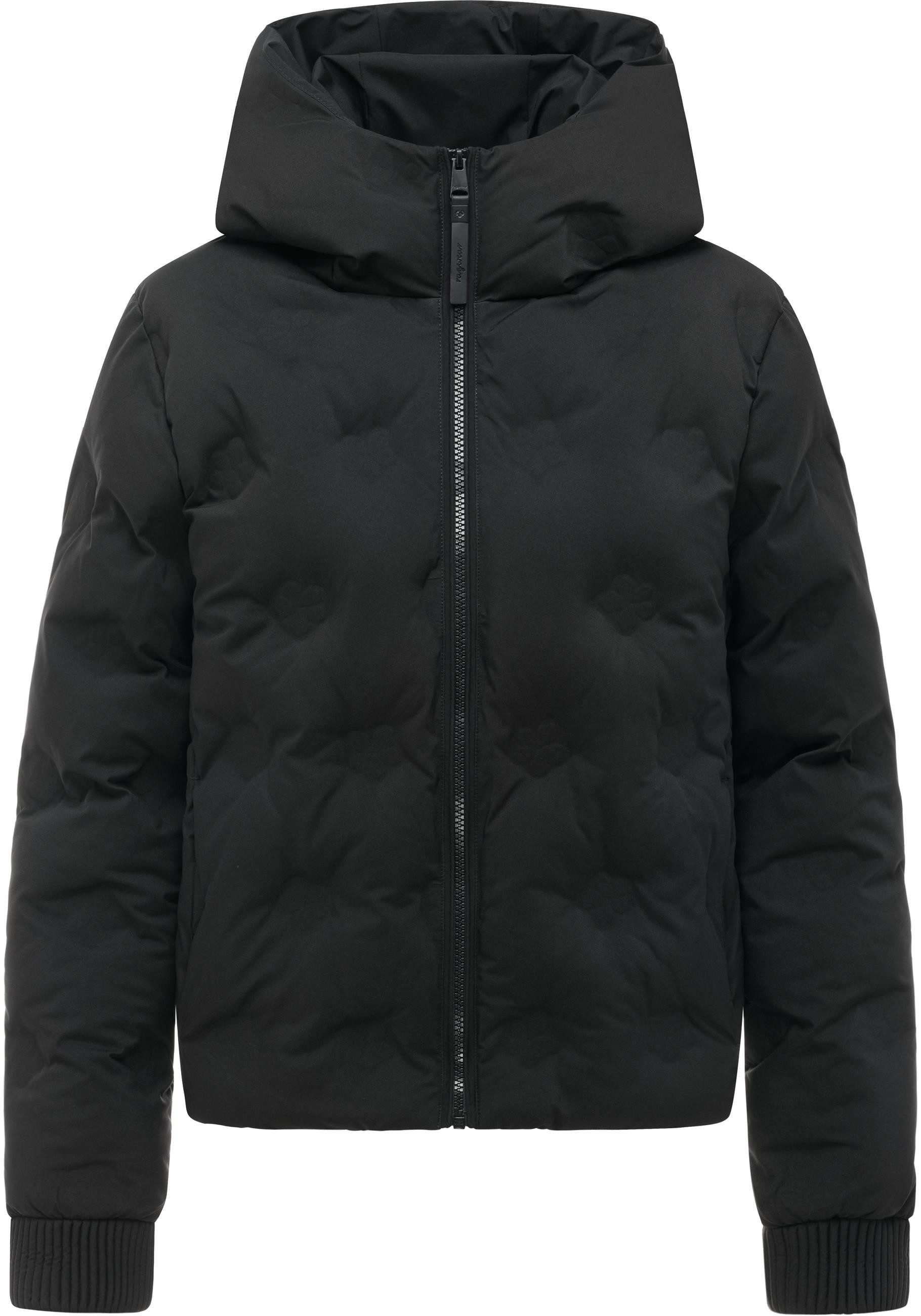 Ragwear Winterjacke Lynnox Embossed Y Pufferjacke mit floraler Ton-in-Ton-Prägung