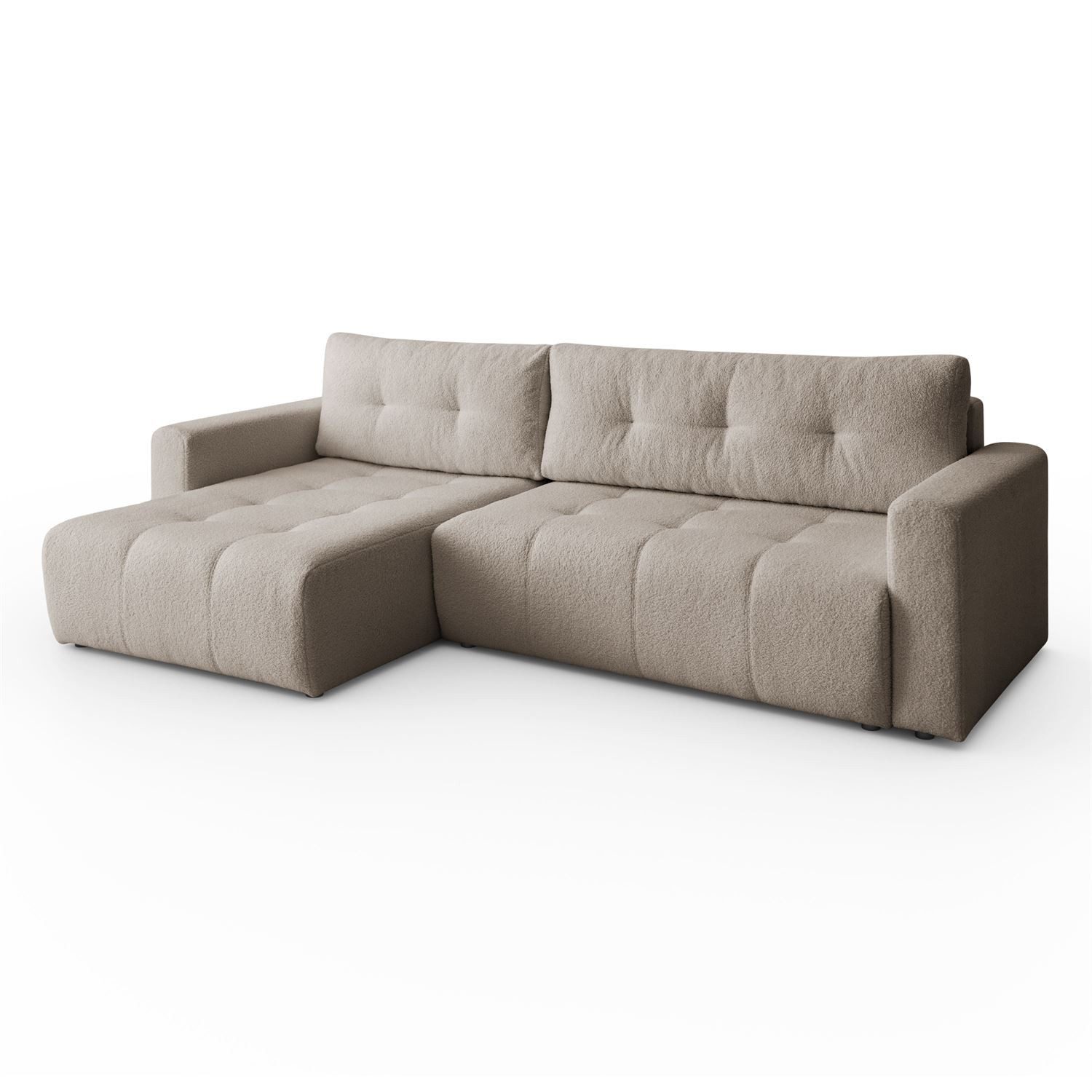 Lookway Ecksofa ASTON L-Form Couch, mit Bettkasten und Schlaffunktion