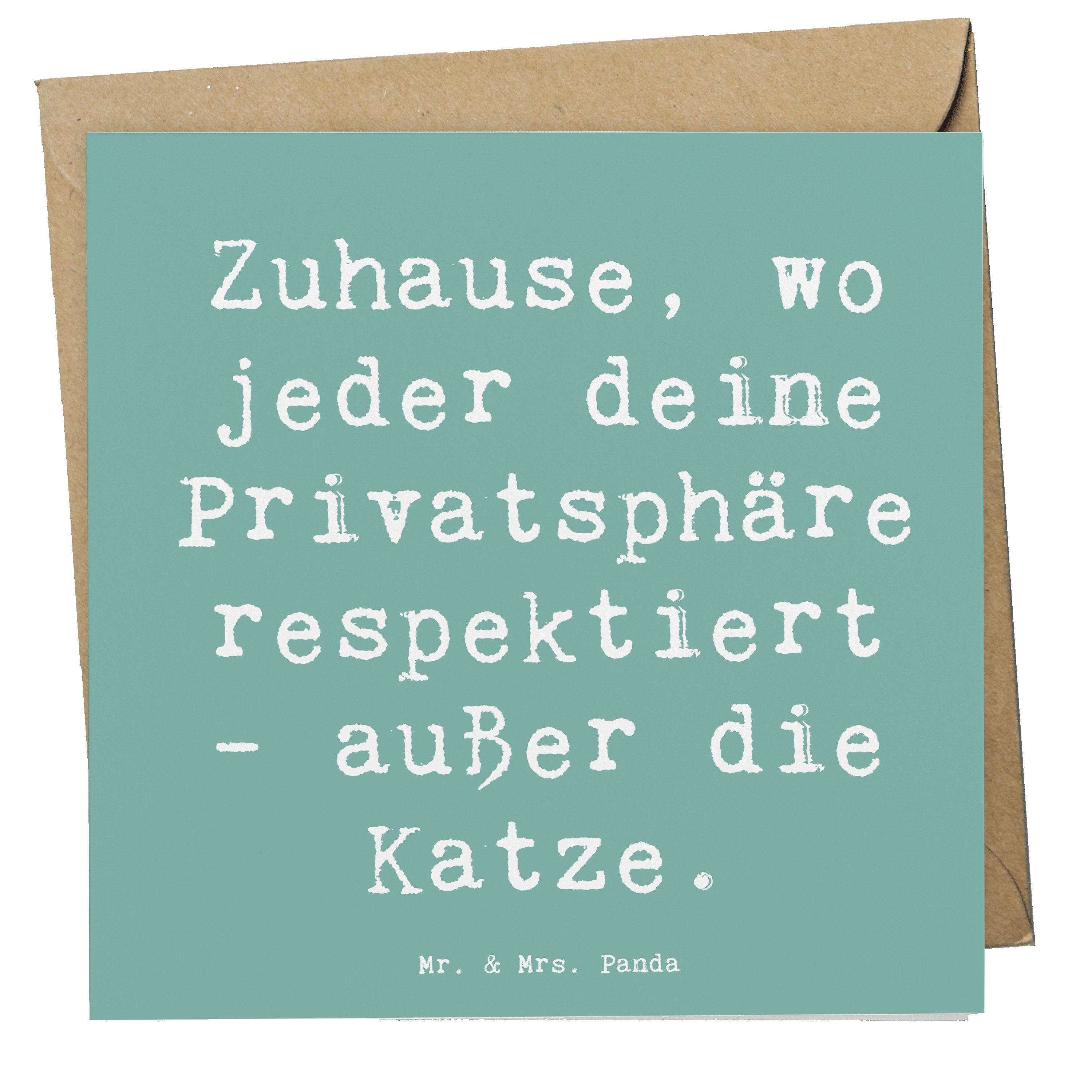 Grußkarte Geborgenheit im Zuhause - Meeresbrise - Geschenk, Zitat, Hochzeitskar