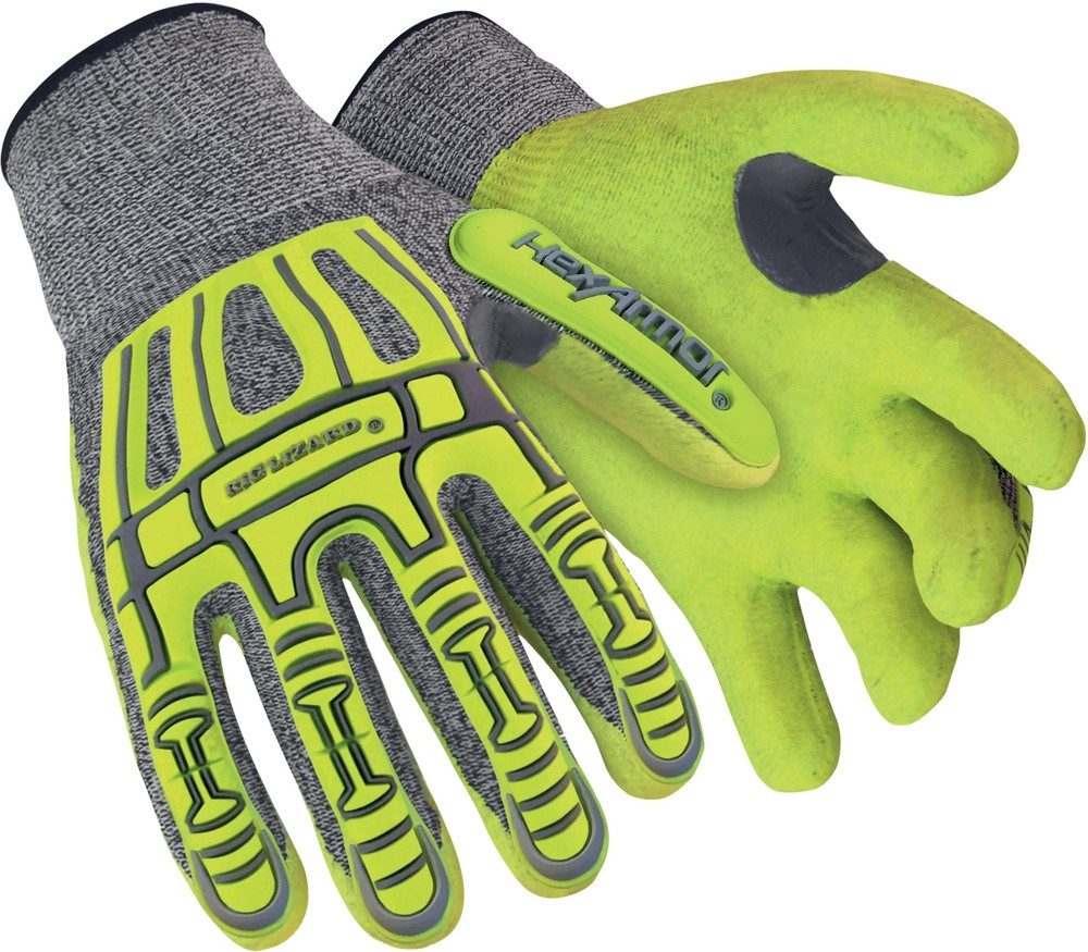 Arbeitshandschuh-Set Schutzhandschuh Hexarmor Rig Lizard 2090X