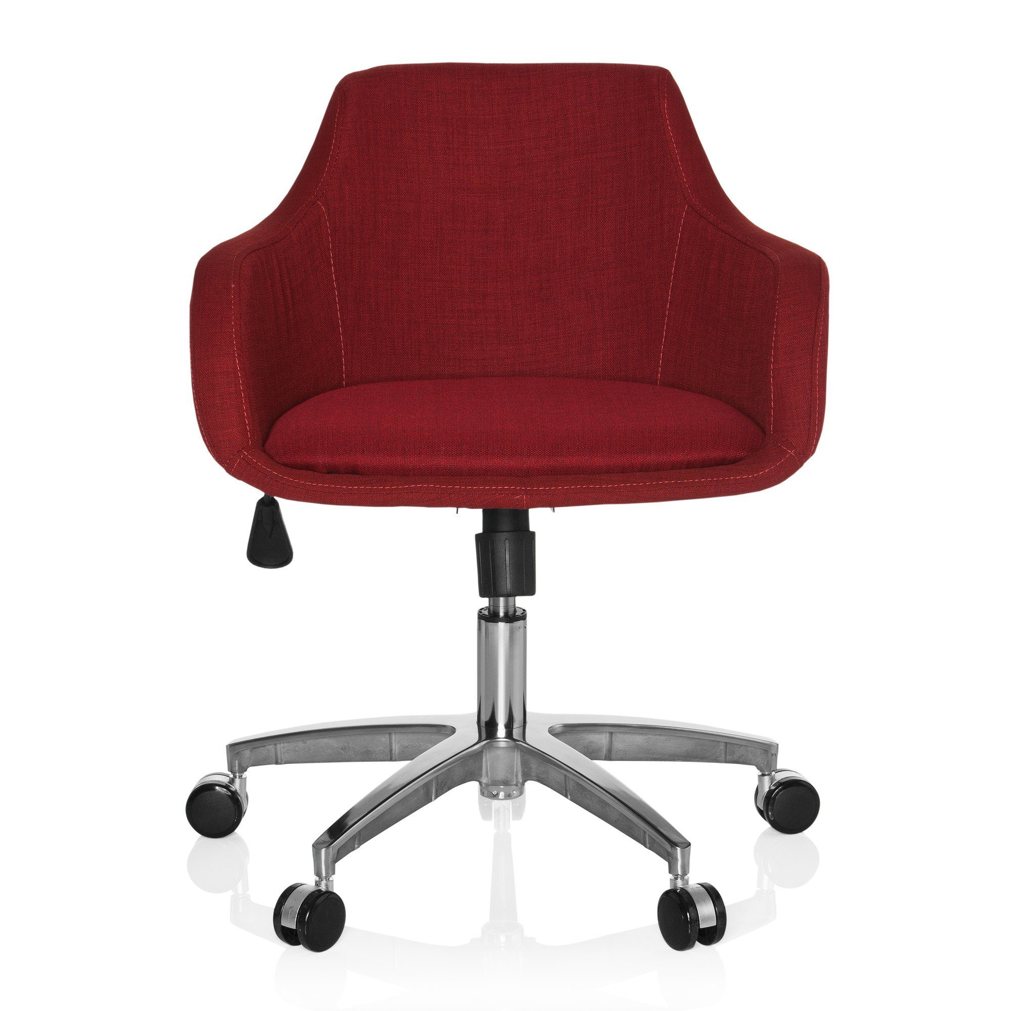 hjh OFFICE Drehstuhl Home Office Bürostuhl SOLAO 100 Stoff, ergonomisch Rot