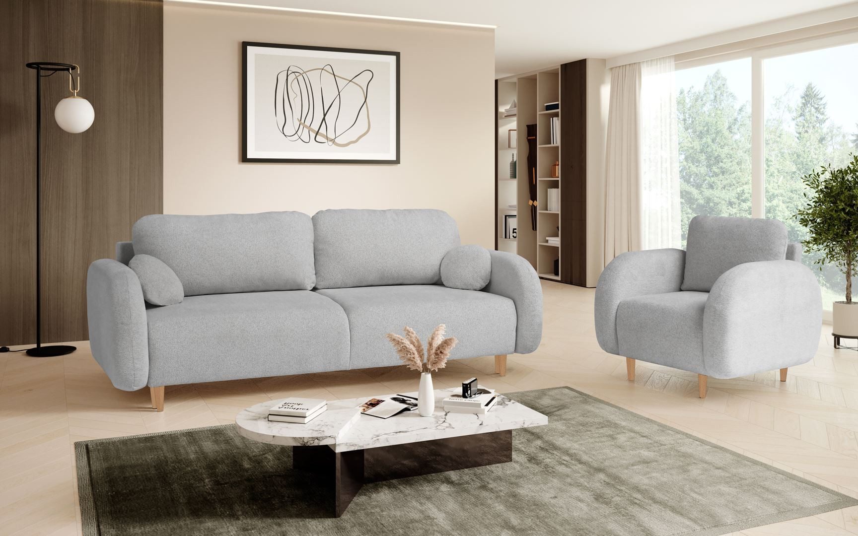 Beautysofa Sessel OPTIMO, Kunststoffbeine in schwarzer günstig online kaufen