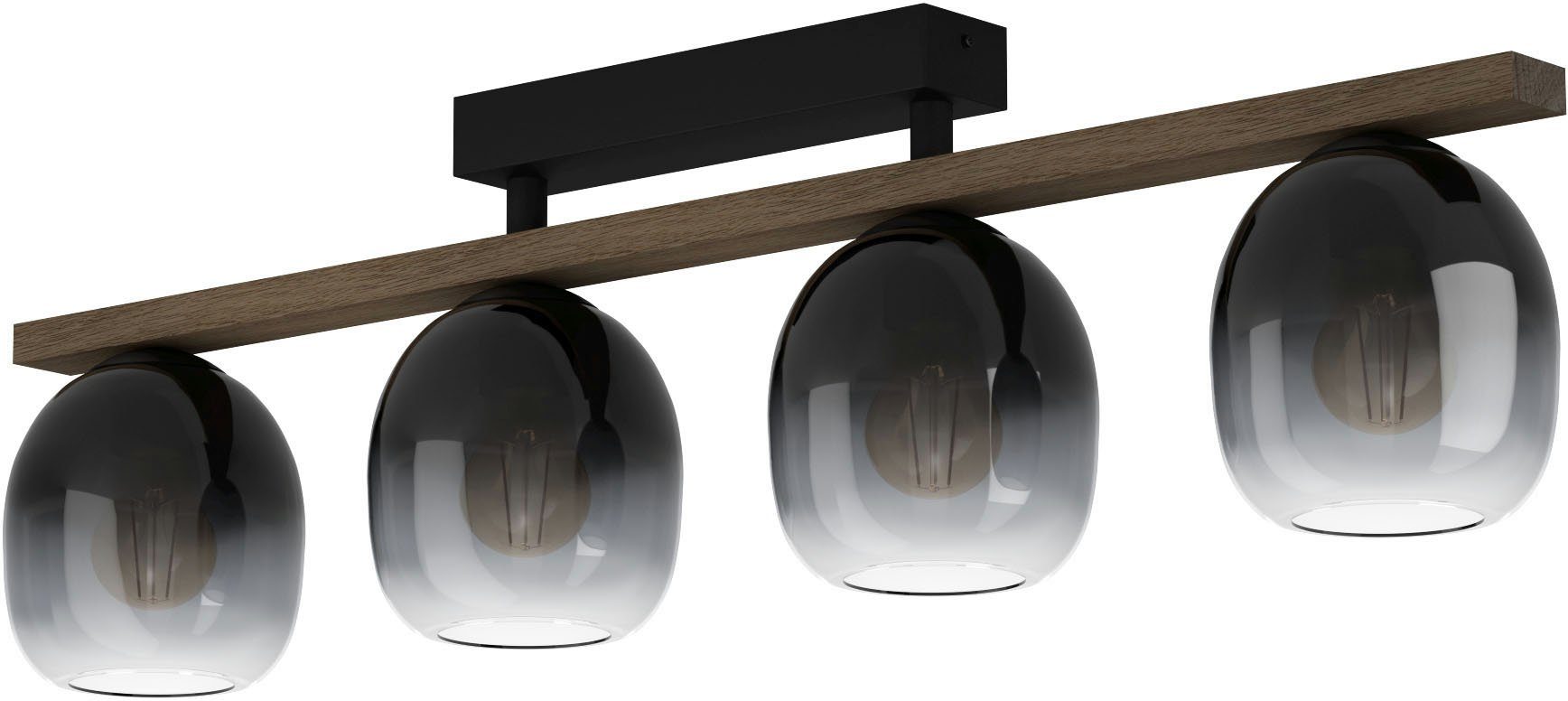 EGLO Deckenleuchte FILAGO Deckenlampe, Stahl, Holz günstig online kaufen