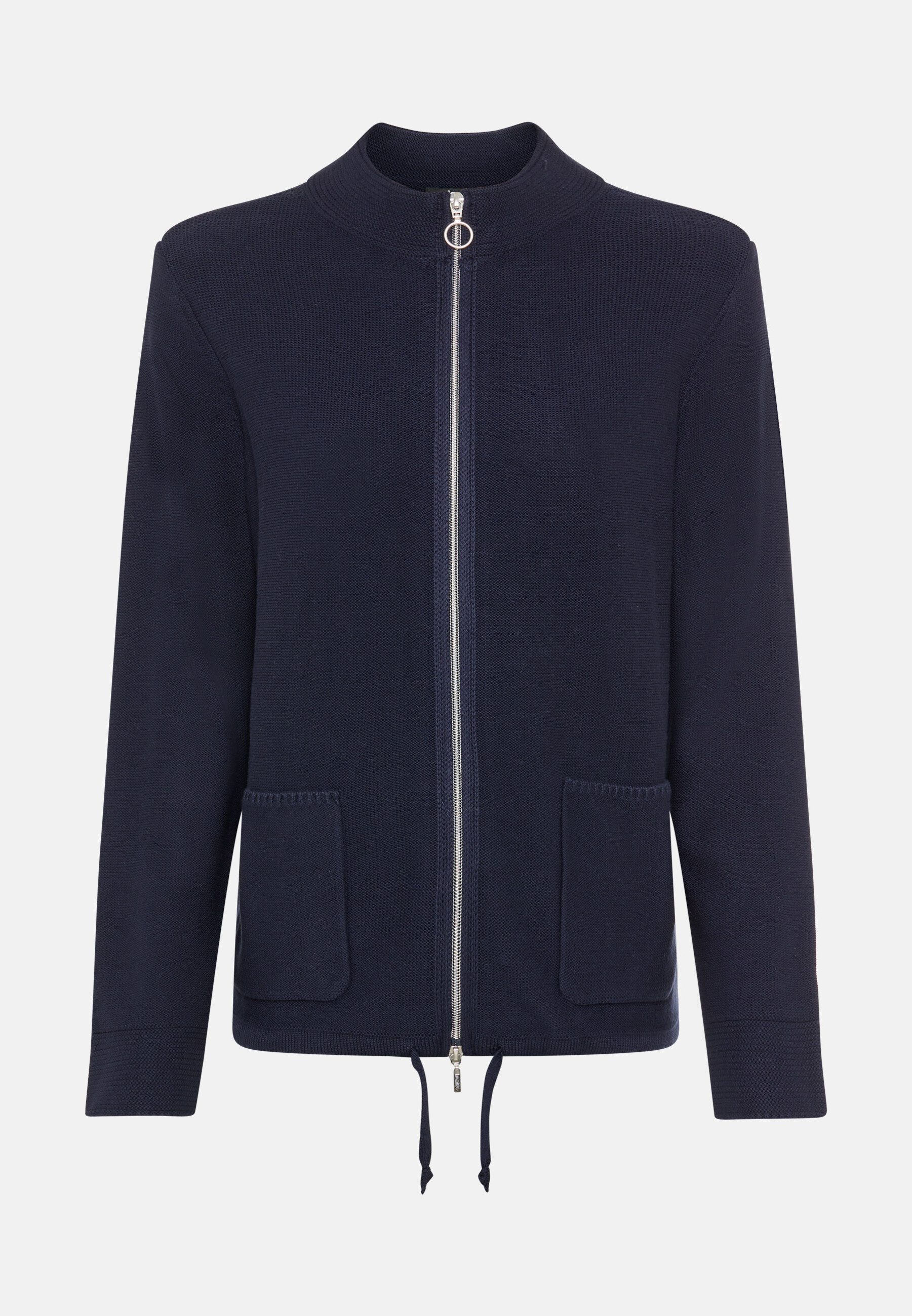 Olsen Cardigan mit Tunnelzug und Stehkragen