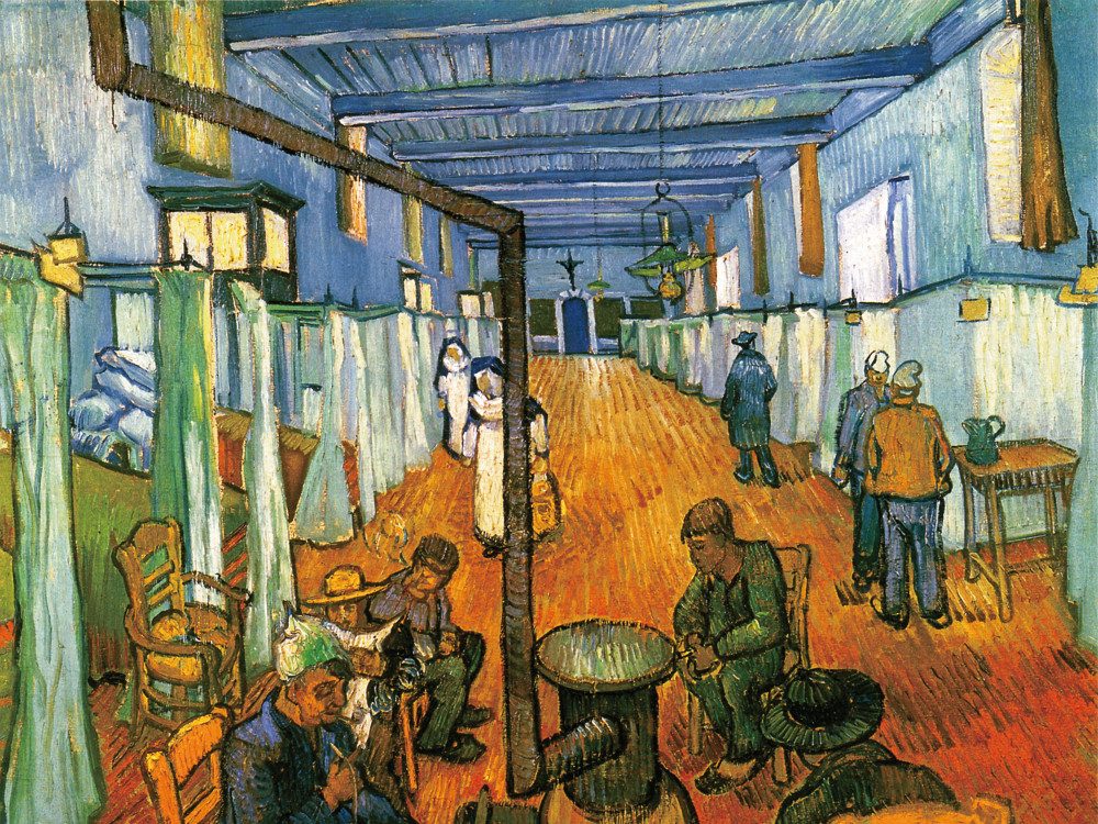 Poster Vincent Van Gogh Kunstdruck Bild - Der Krankenhaussaal In