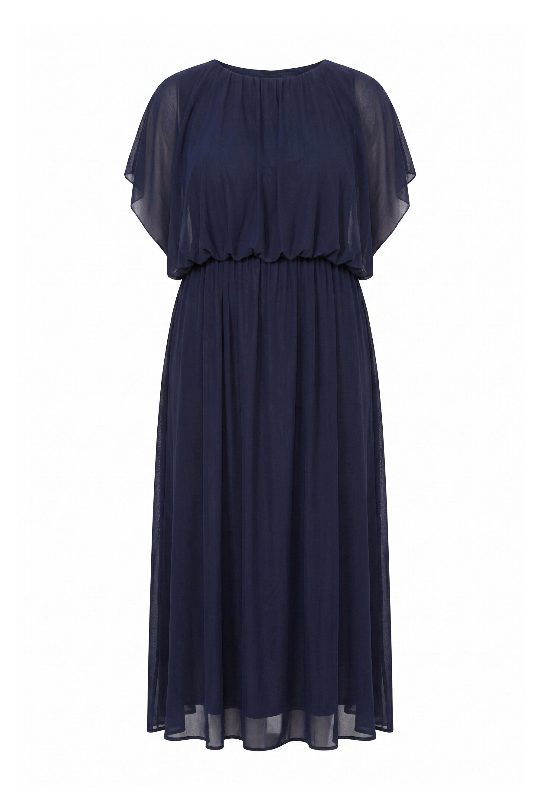 Ulla Popken Abendkleid Maxikleid Ballon-Oberteil Rundhals ärmellos – Bild 2 von 4