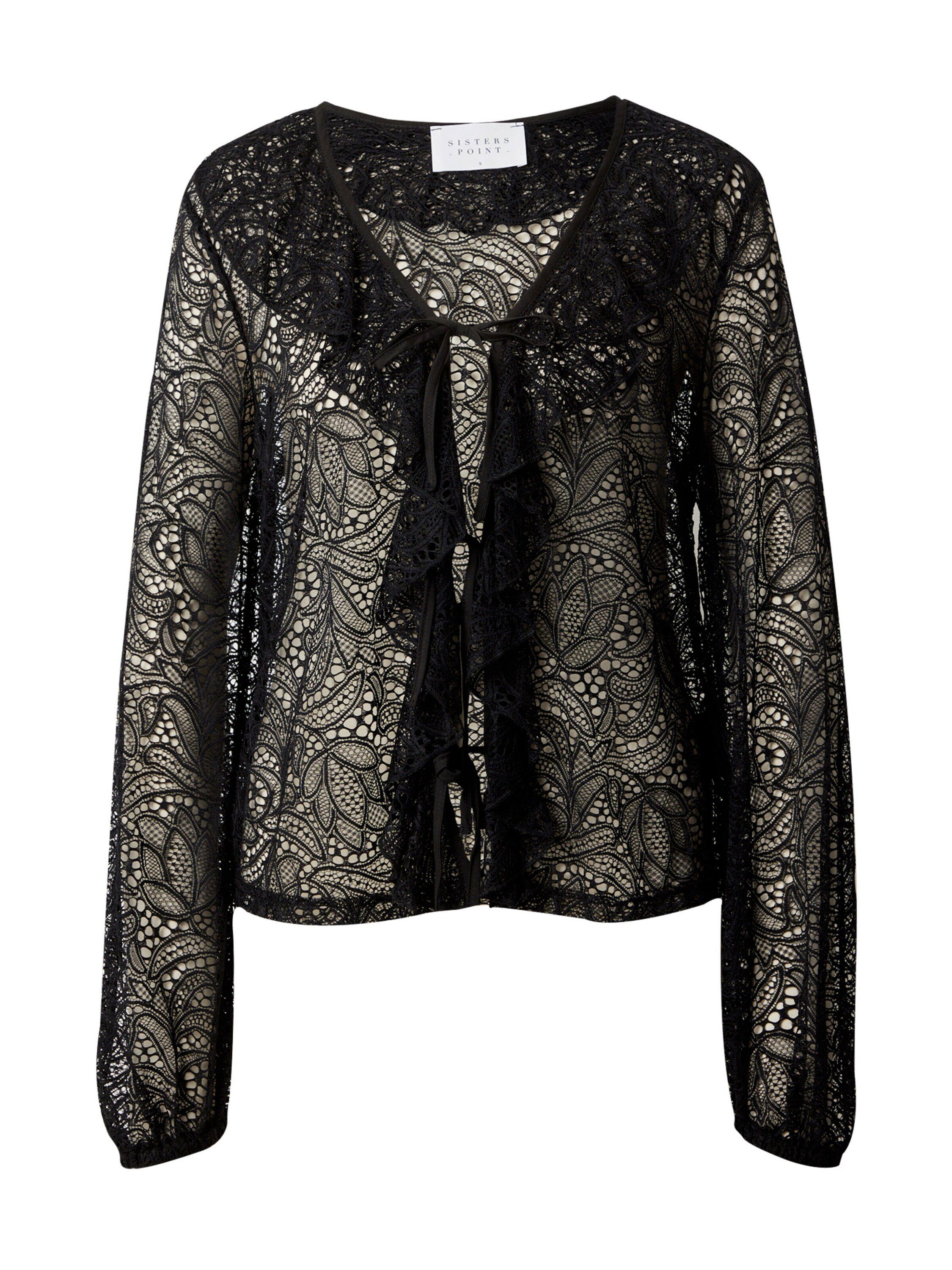 Sisters Point Langarmbluse VUTA (1-tlg) Drapiert/gerafft