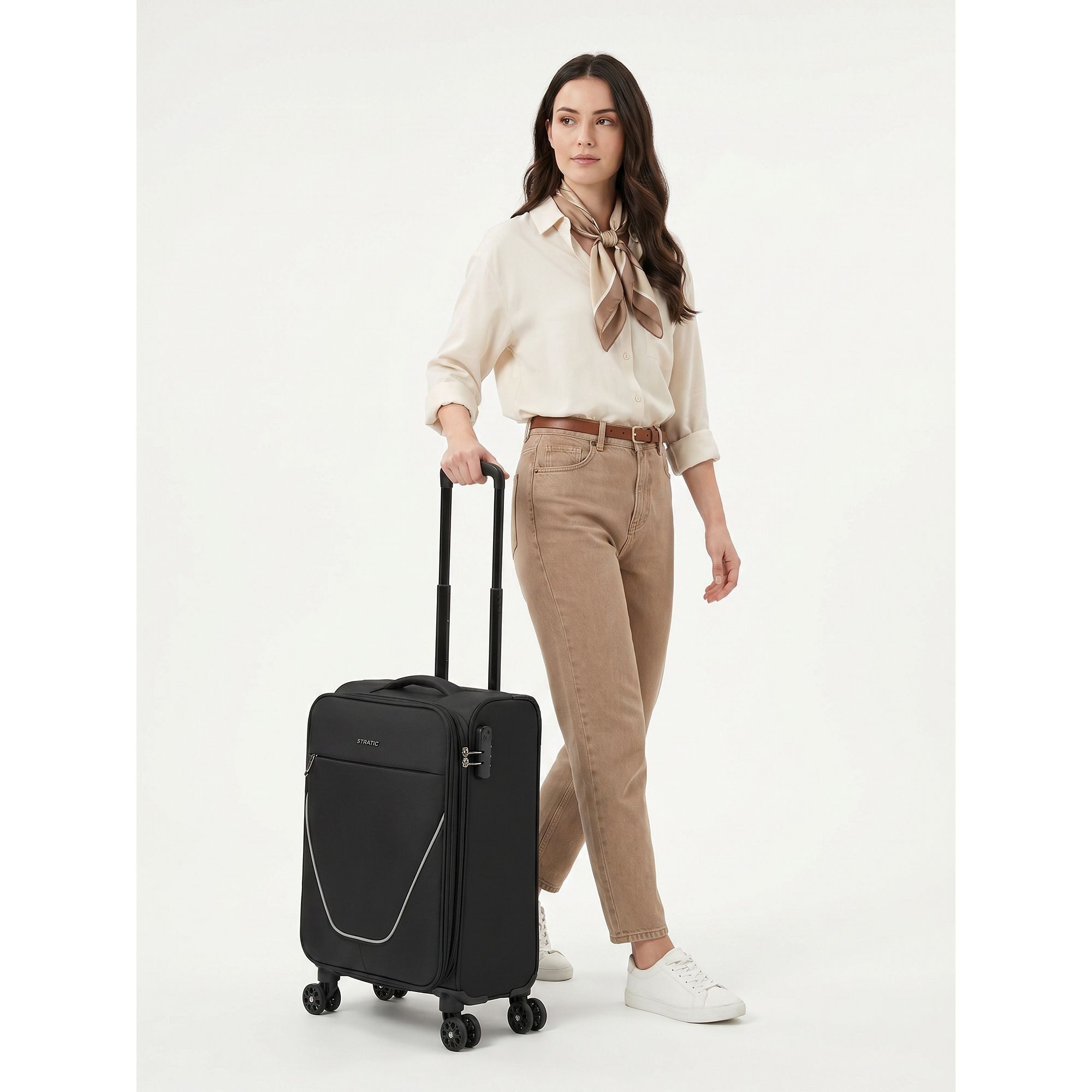 Stratic Handgepäck-Trolley taska, 4 Rollen, Polyester