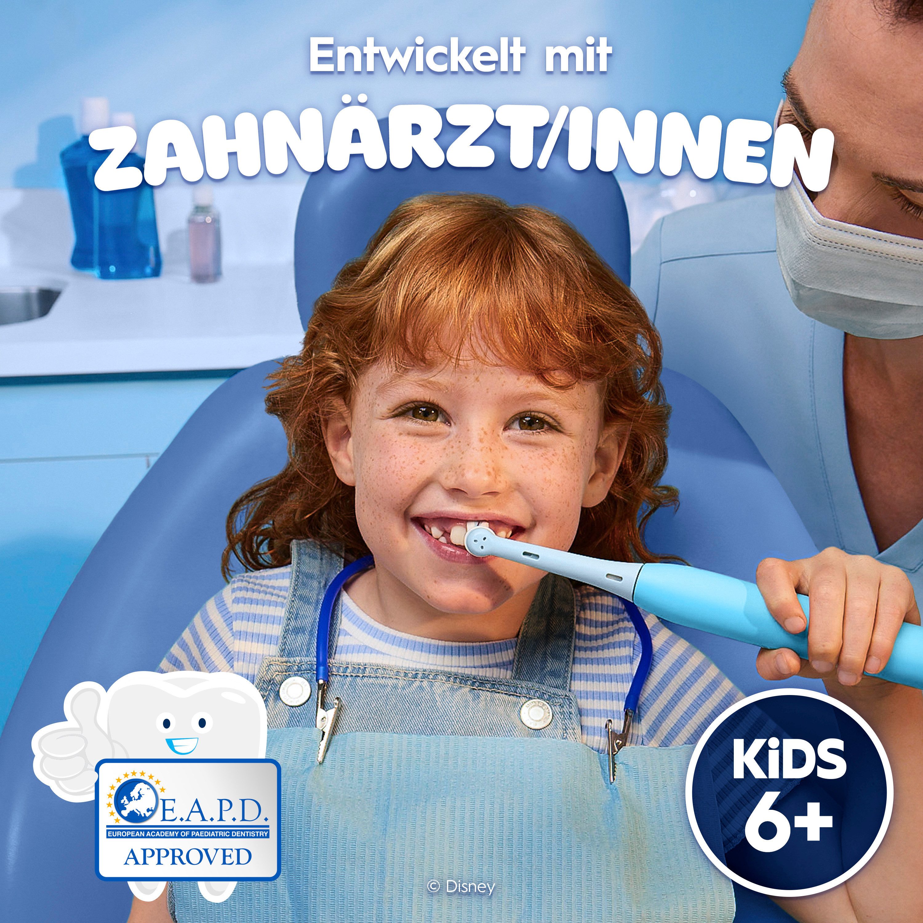 Oral-B Aufsteckbürsten iO Kids 6+ Disney Stitch, Sanft zu wackeligen Zähnen & Zahnfleisch, ab 6 Jahren – Bild 4 von 5