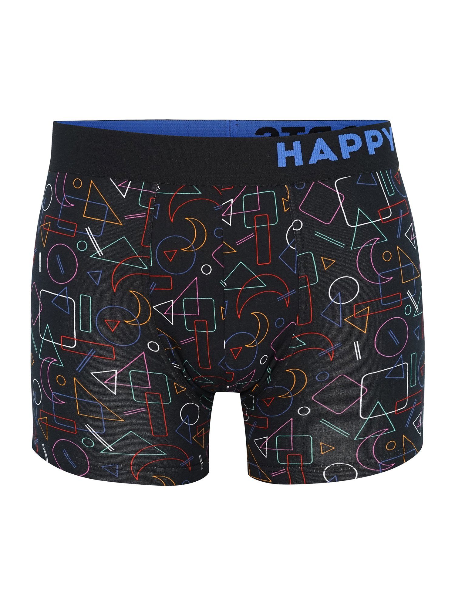 SHORTS HAPPY Pants Trunks Retro Geometry Motivprint