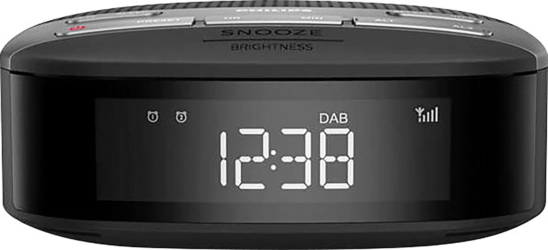 Philips TAR 3505/12 Uhrenradio (Digitalradio (DAB), FM-Tuner, 1 W, Radiowecker, DAB+/UKW, doppelter Alarm, Autom. Zeitsynchronisierung)