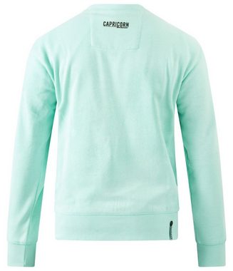 Capricorn Rockwear Sweatshirt Tarifa mintgrün unisex Seitlich eingenähter Rippstoff, Größen von S bis 5XL