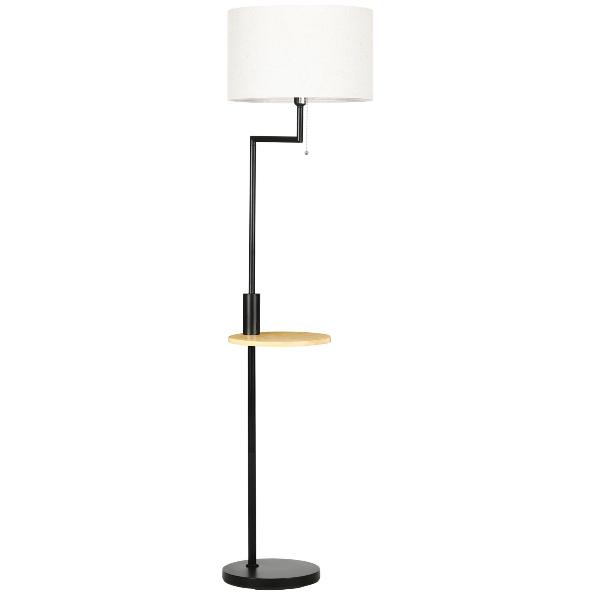 Stehlampe Stehleuchte mit Ablage USB-Anschluss