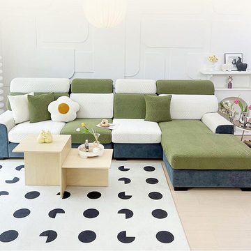Sofahusse Sofabezug L Form Sofa Überzug Universal Couchbezug Für 1/2/3/4 Sitzer, Coonoor