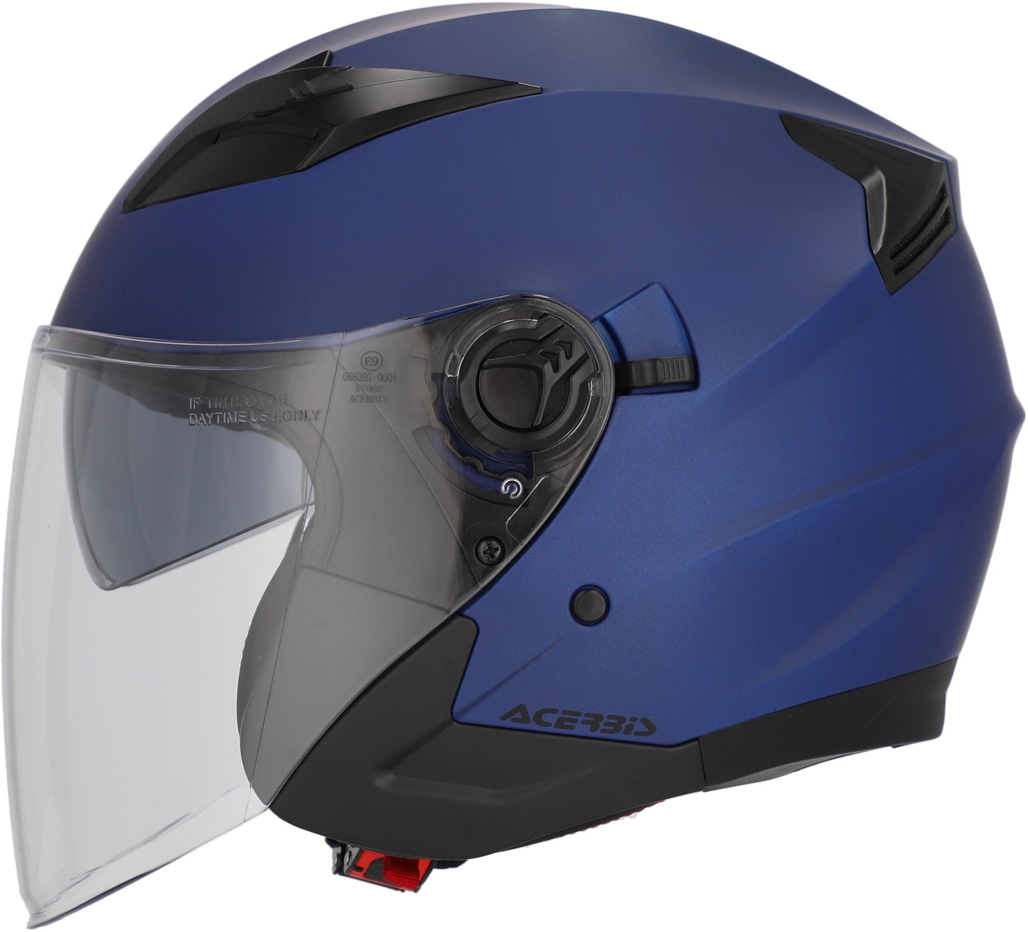 Acerbis Motorradhelm Firstway 2.0 Mono Jethelm, herausnehmbares Innenfutter,integriertes Sonnenvisier