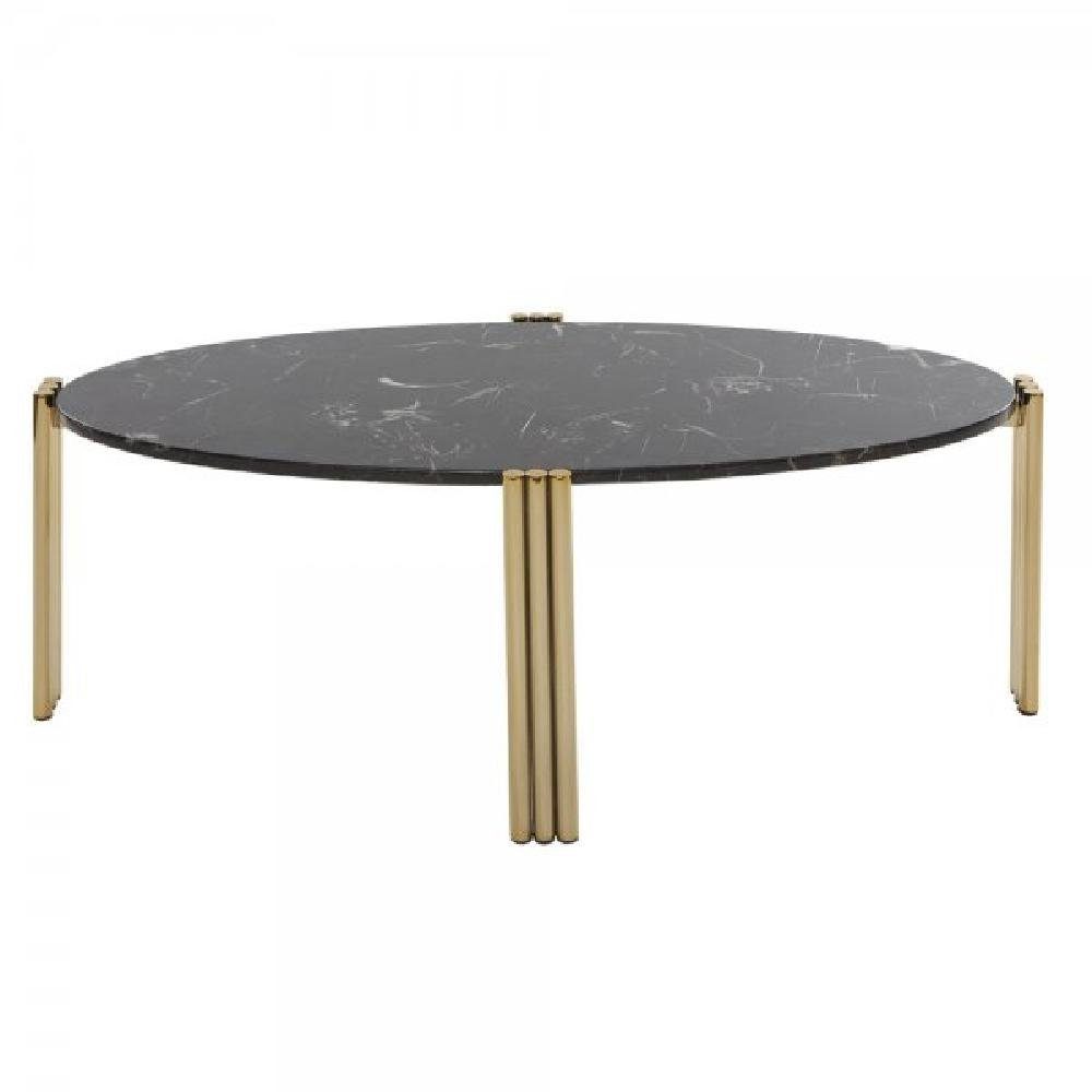 Aytm Beistelltisch Kaffeetisch Tribus Gold Black Marble (Oval)