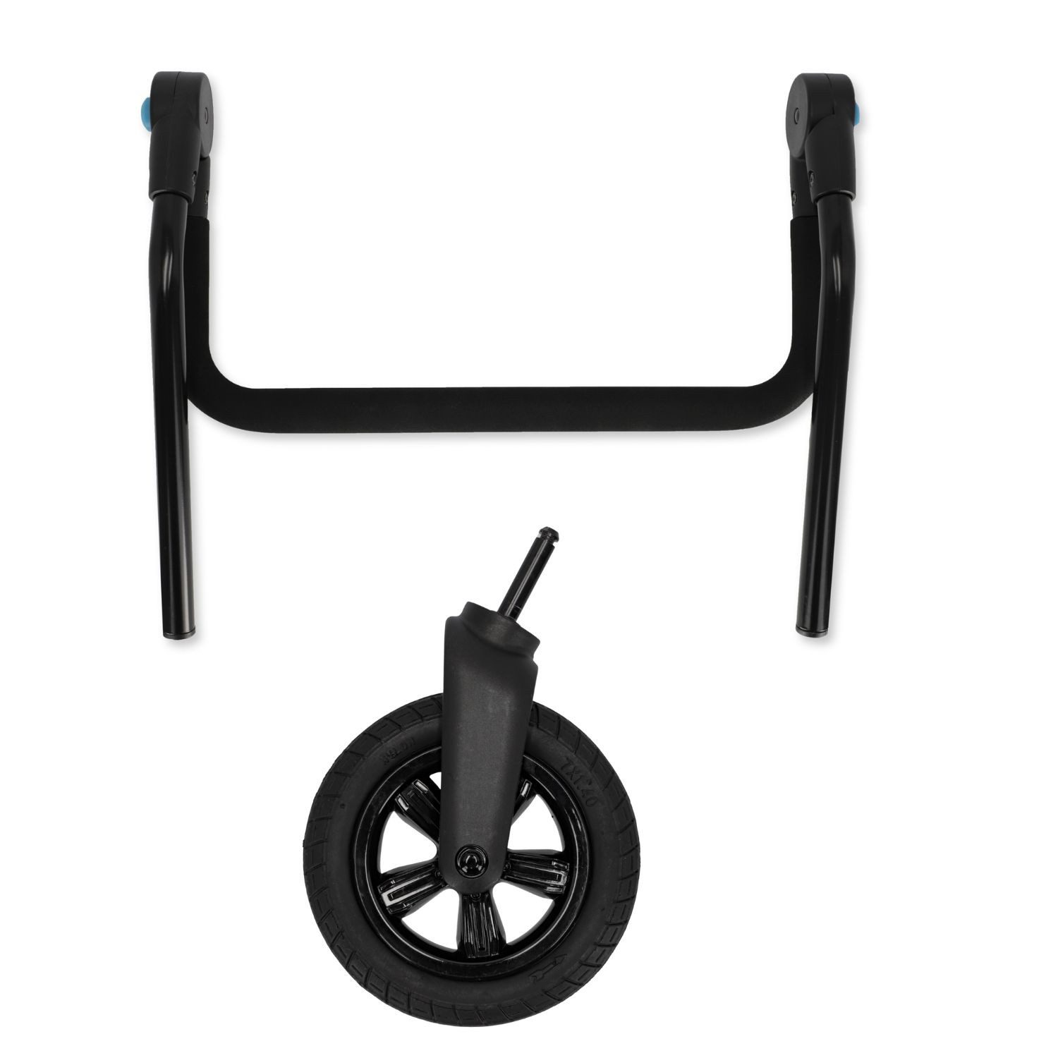 snuutje Familiensachen Fahrradlastenanhänger Handwagen-Zubehör für den snuutje Fahrradanhänger, ergonomischer Schiebegriff und 360°-Vorderrad