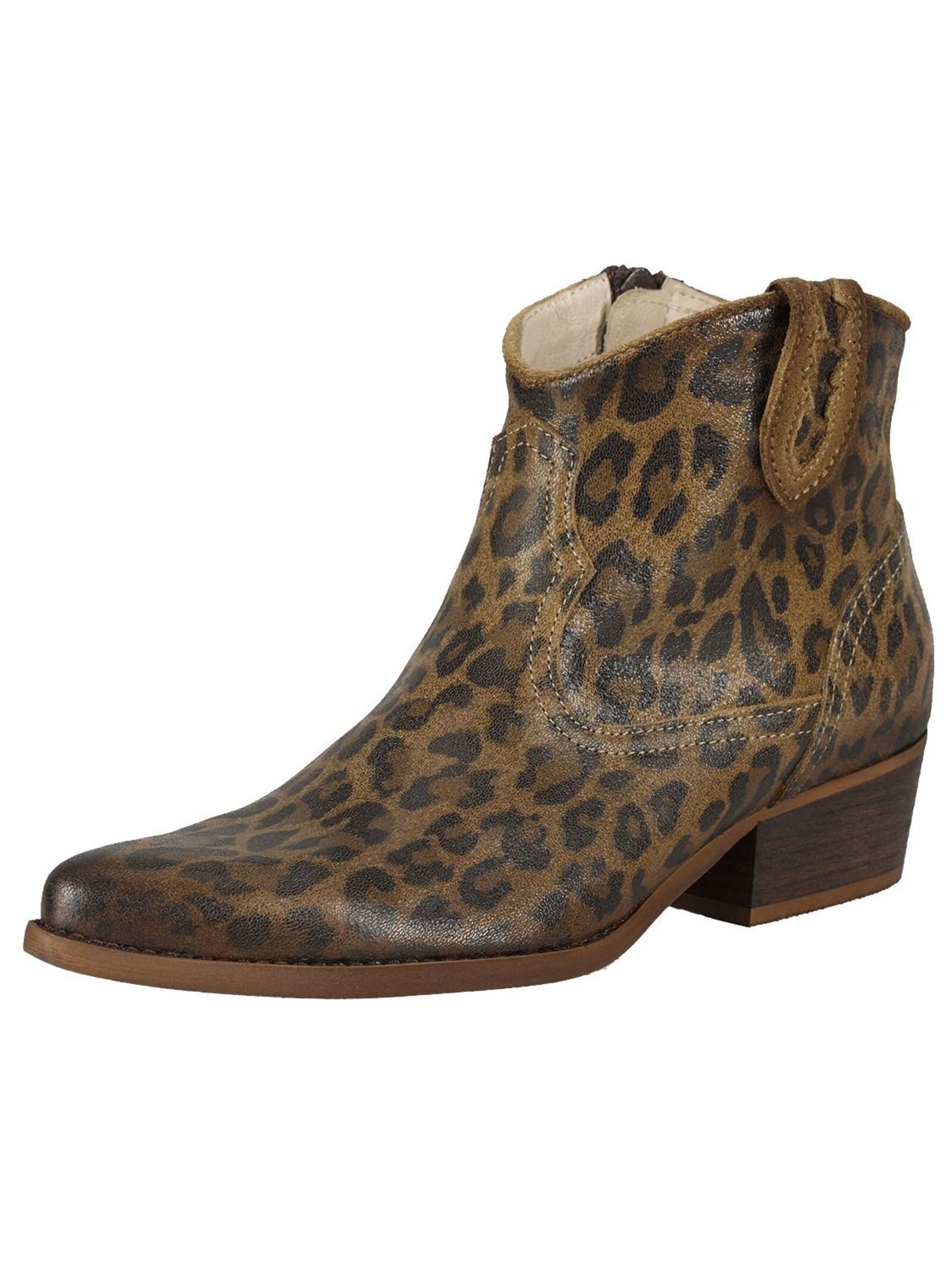 Stiefelette Veloursleder Cowboy Stiefelette