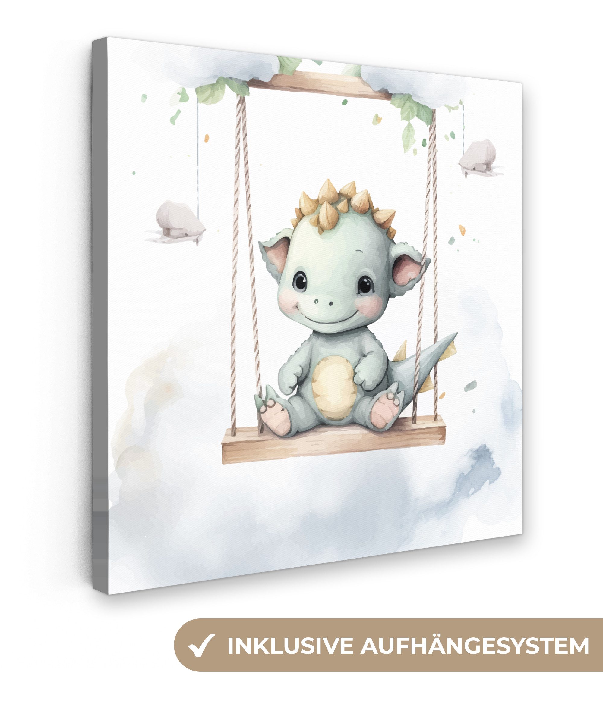 OneMillionCanvasses® Leinwandbild Drache - Tierbaby - günstig online kaufen