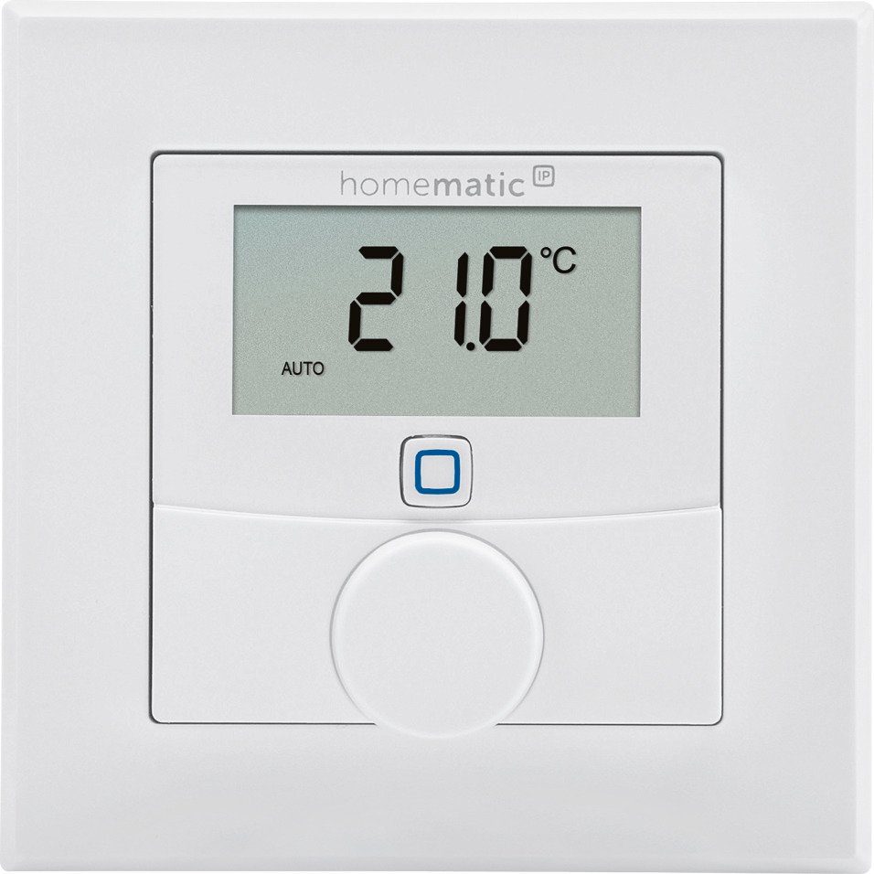 Homematic IP Heizkörperthermostat Wandthermostat mit Luftfeuchtigkeitssensor (V2)