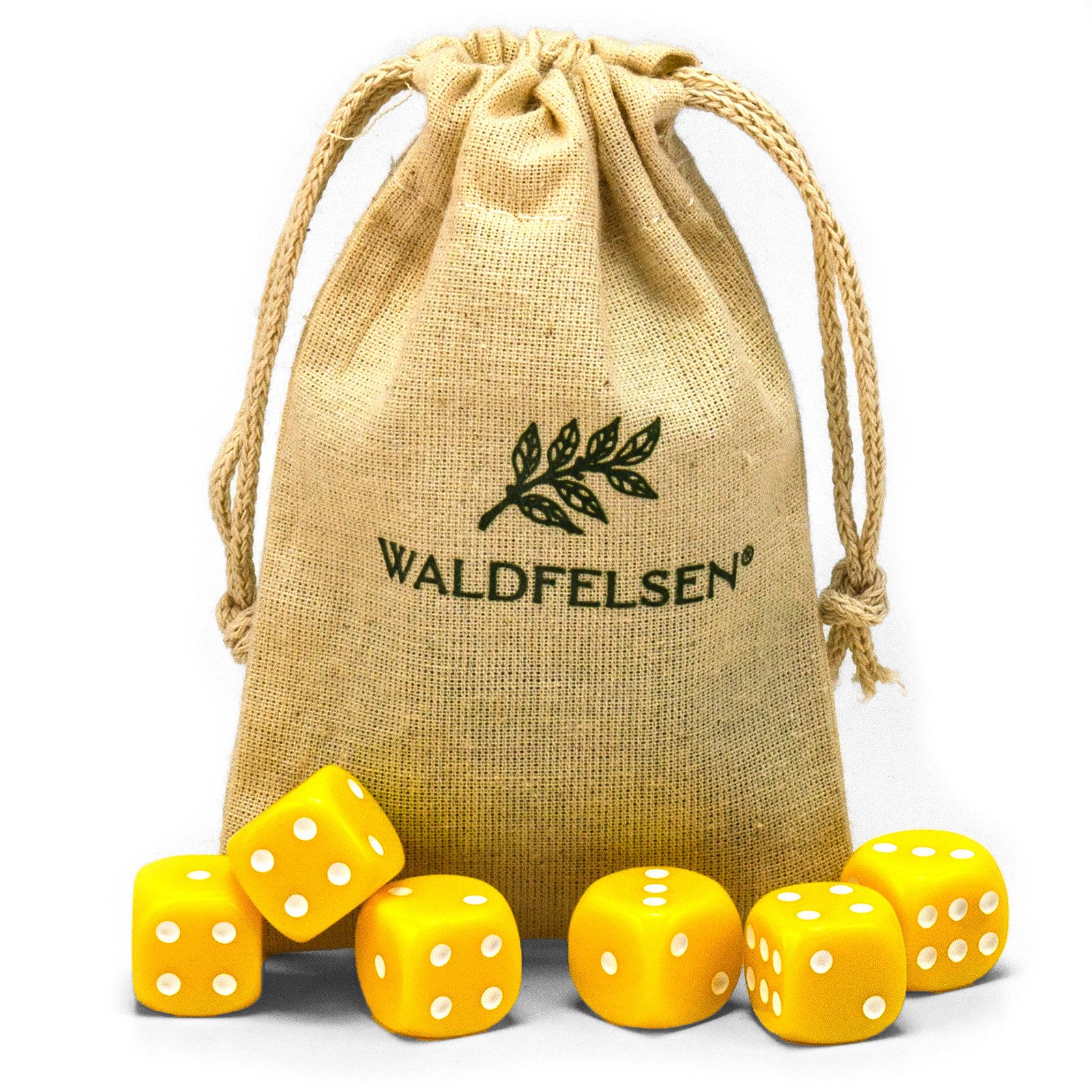 Waldfelsen Spiel – 2-50 Stk Standard Spielwürfel 16 mm Acrylwürfel Würfel bunt, Spielmaterial, Verschiedene Farben