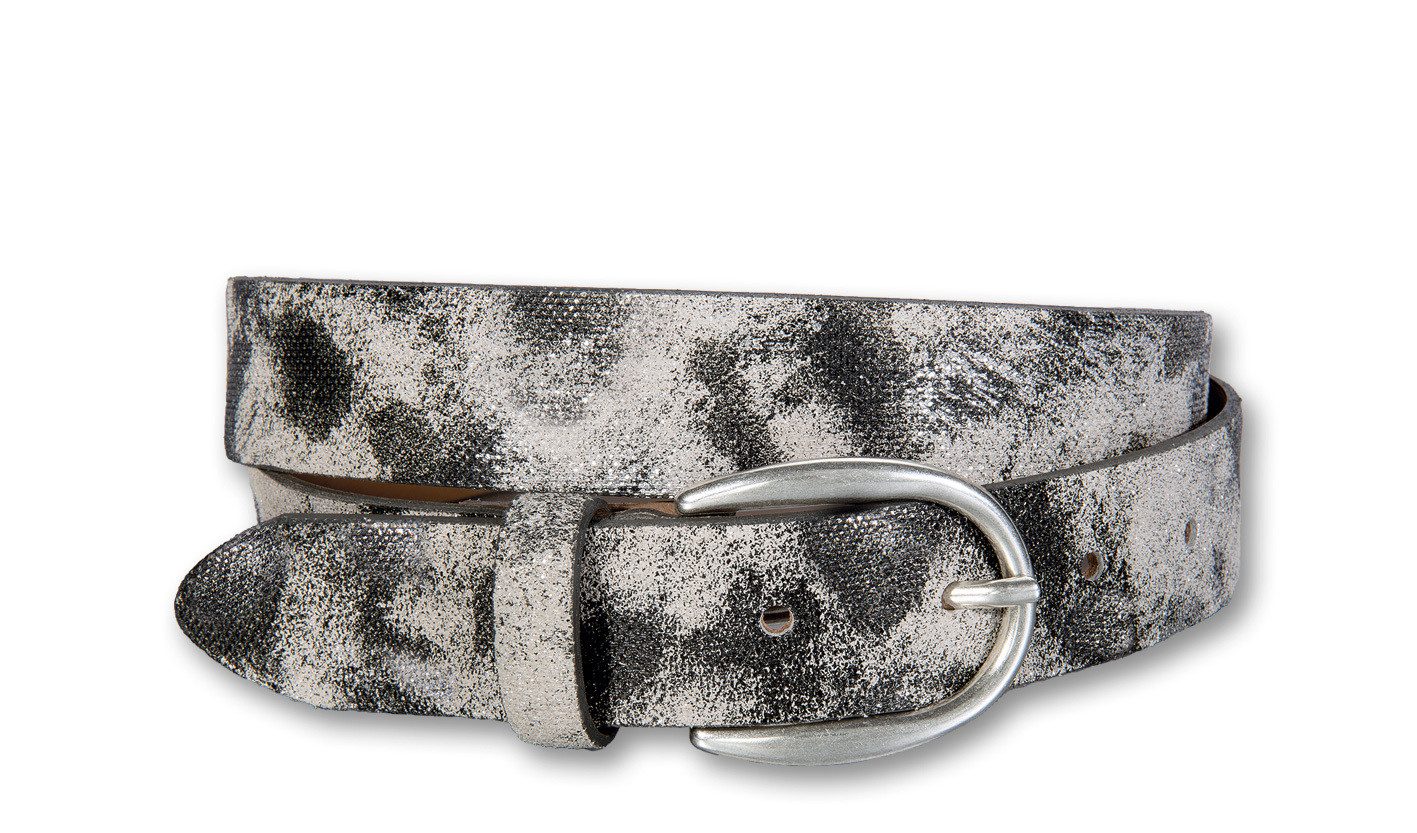 Silbergift Ledergürtel Ledergürtel im allzeit topmodischem Camouflage
