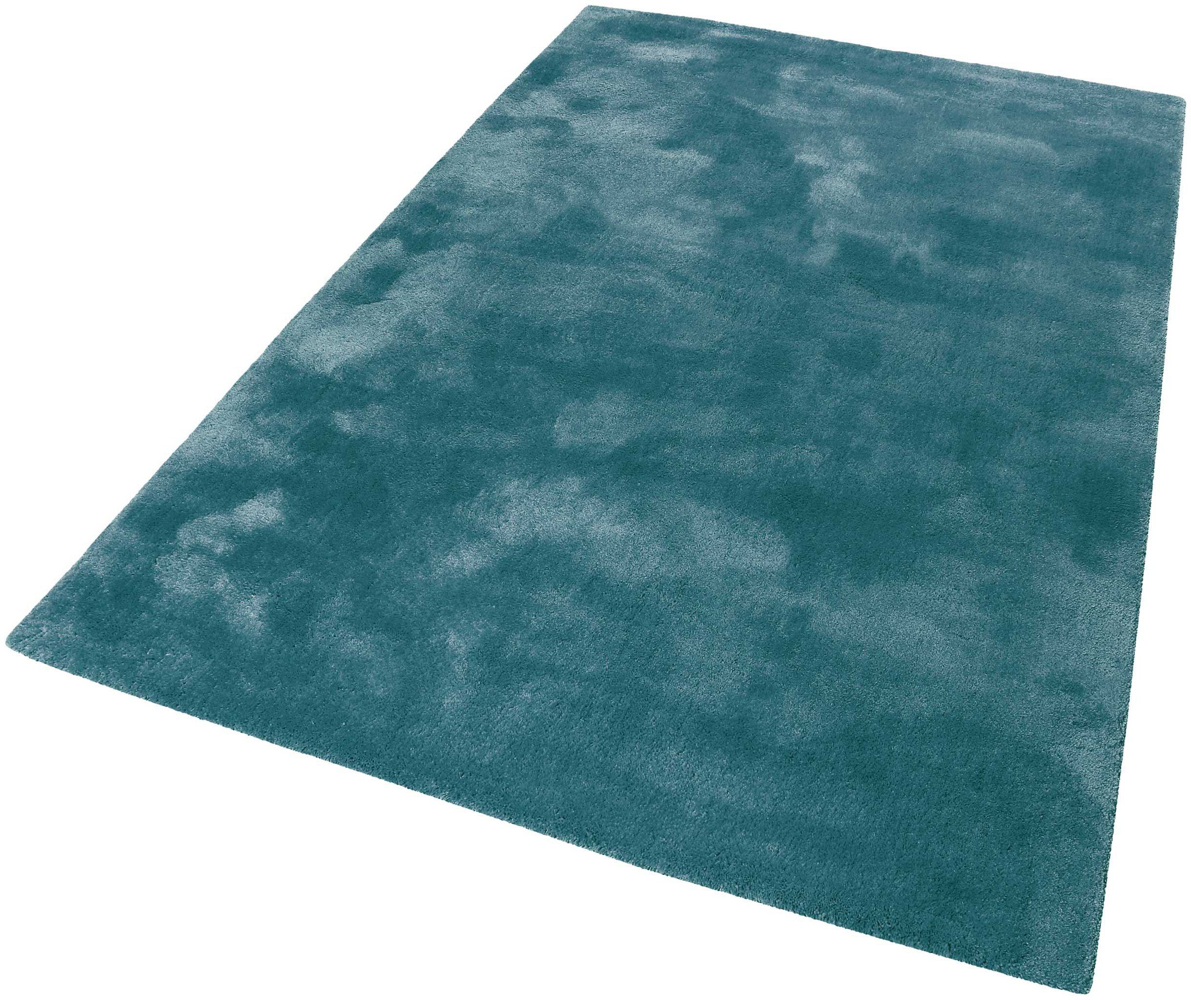 Hochflor-Teppich Relaxx, Esprit, rechteckig, Höhe: 25 mm, Wohnzimmer, sehr große Farbauswahl, weicher dichter Hochflor smaragd