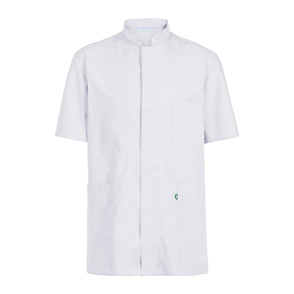 GREIFF Greiff CARE unisex Kasack Kurzarm Regular-Fit Weiß